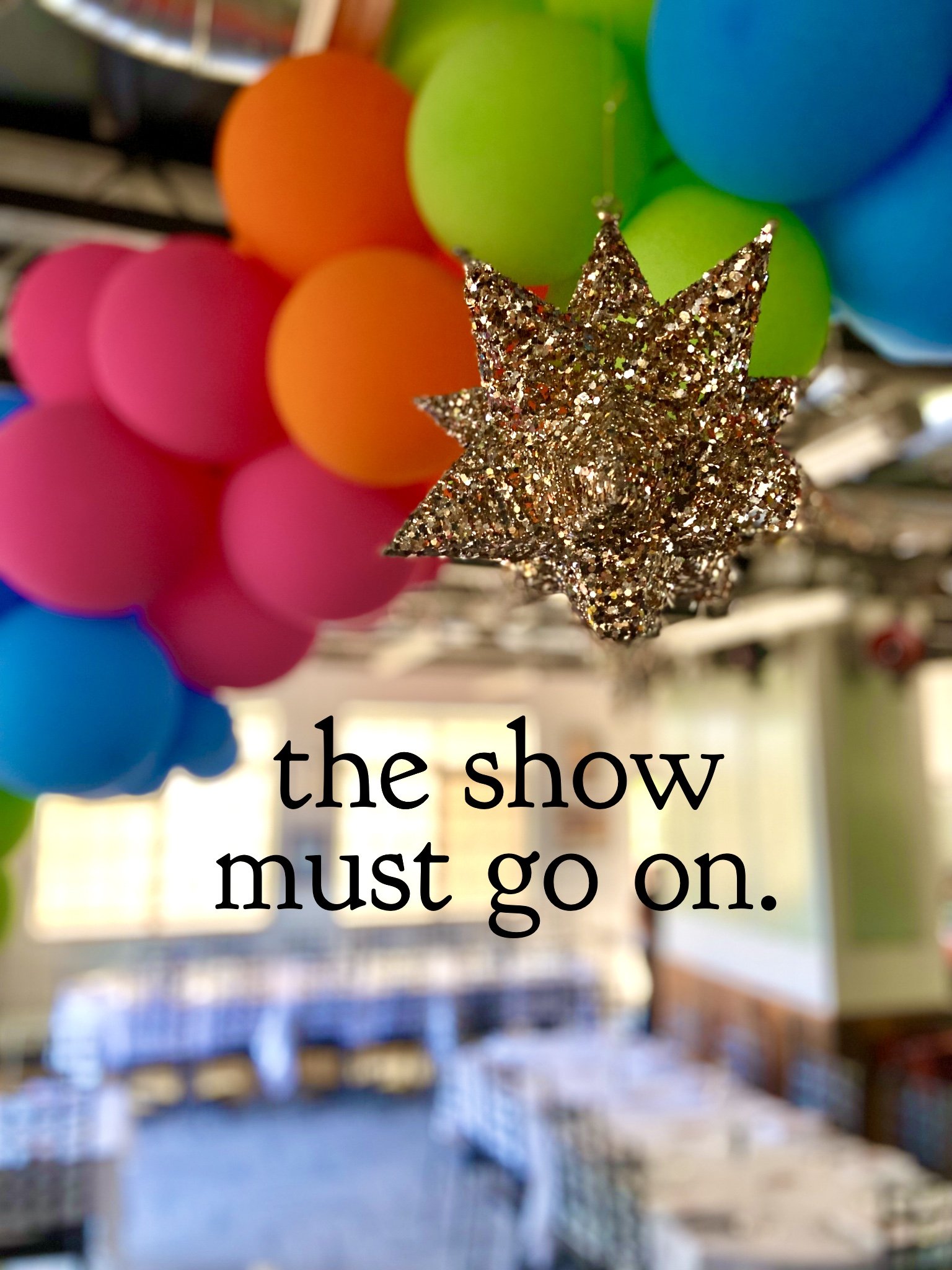 The Show Must Go On. a song to set the scene // thank you and goodnight by the angels The universe did not want us to put on this show. At least, that’s what it felt like. It all started a little over two years ago. If you’ll
