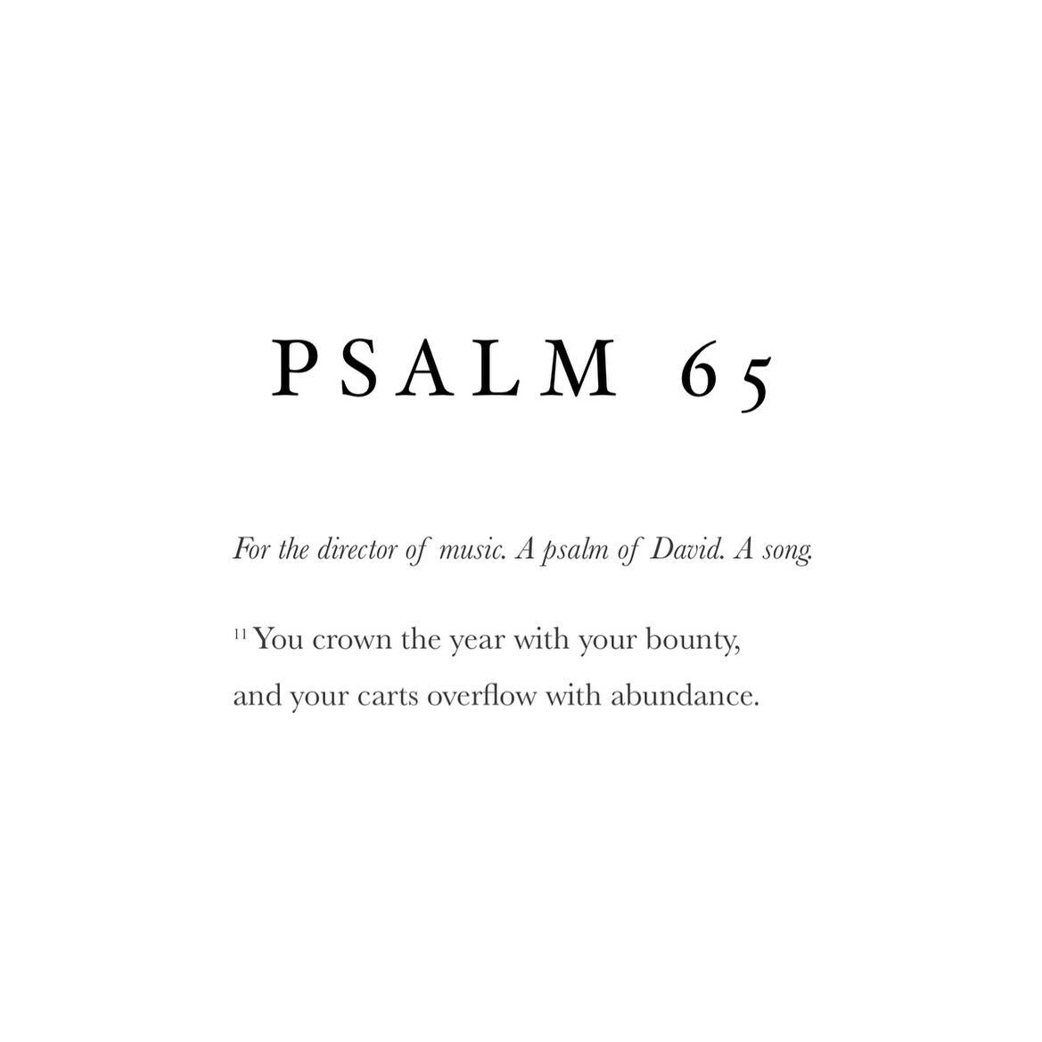 2 0 2 3

Psalm 65:11

#newyear #simpleauthenticgrace #newthingstocome