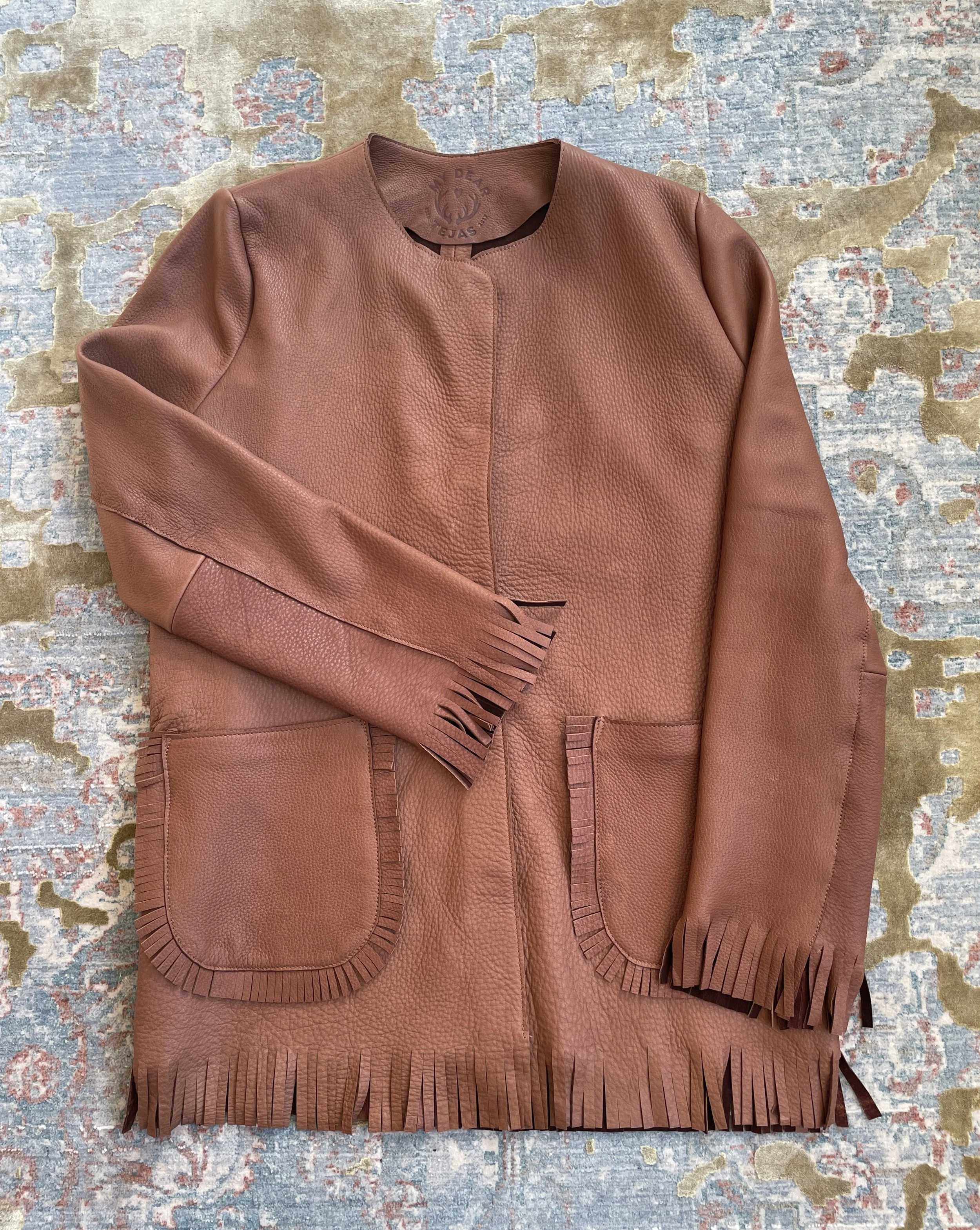 Richards Jacket - One-of-a-kind Deerskin jacket - Mahogany