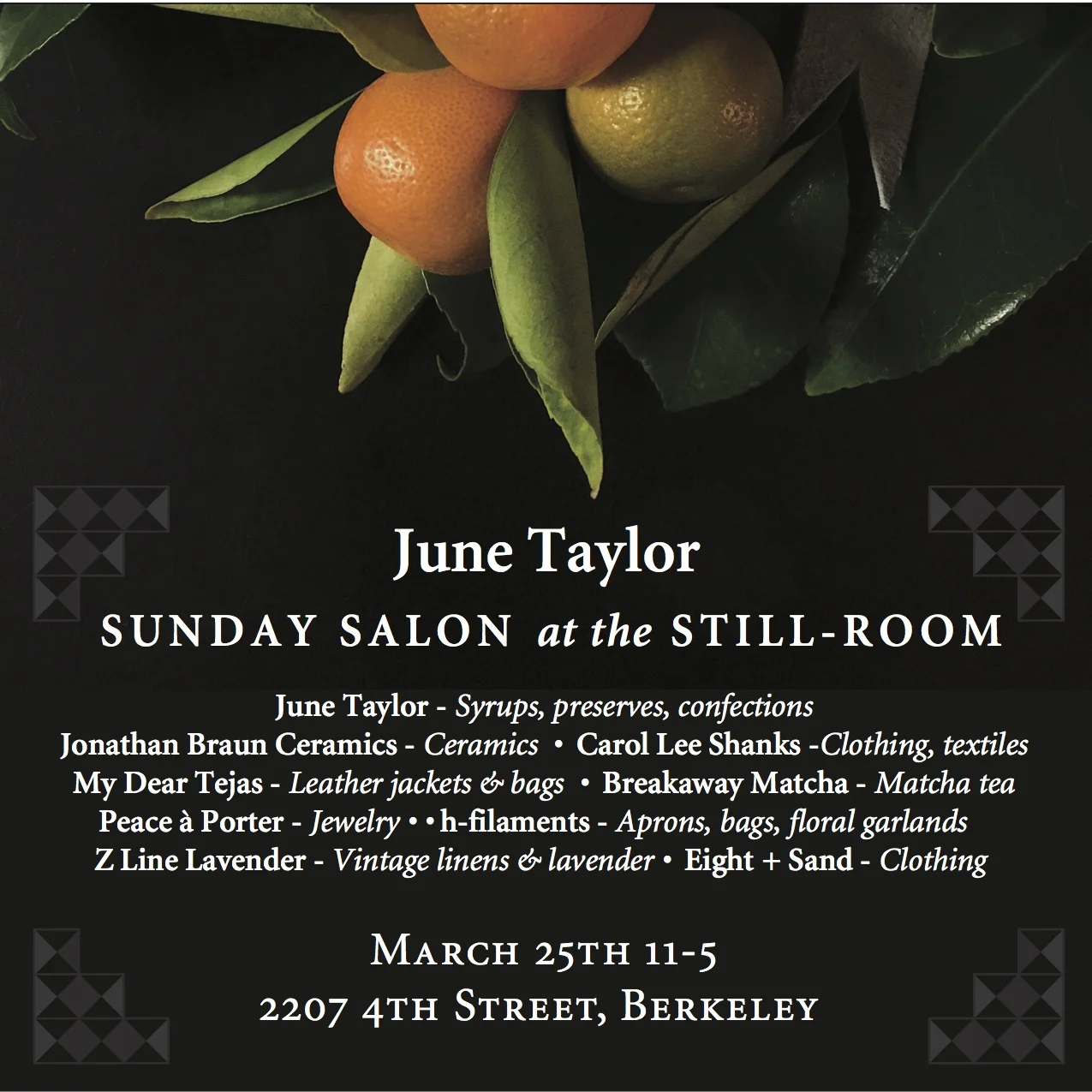 June Taylor Jams Hosts My Dear Tejas at The Still Room!