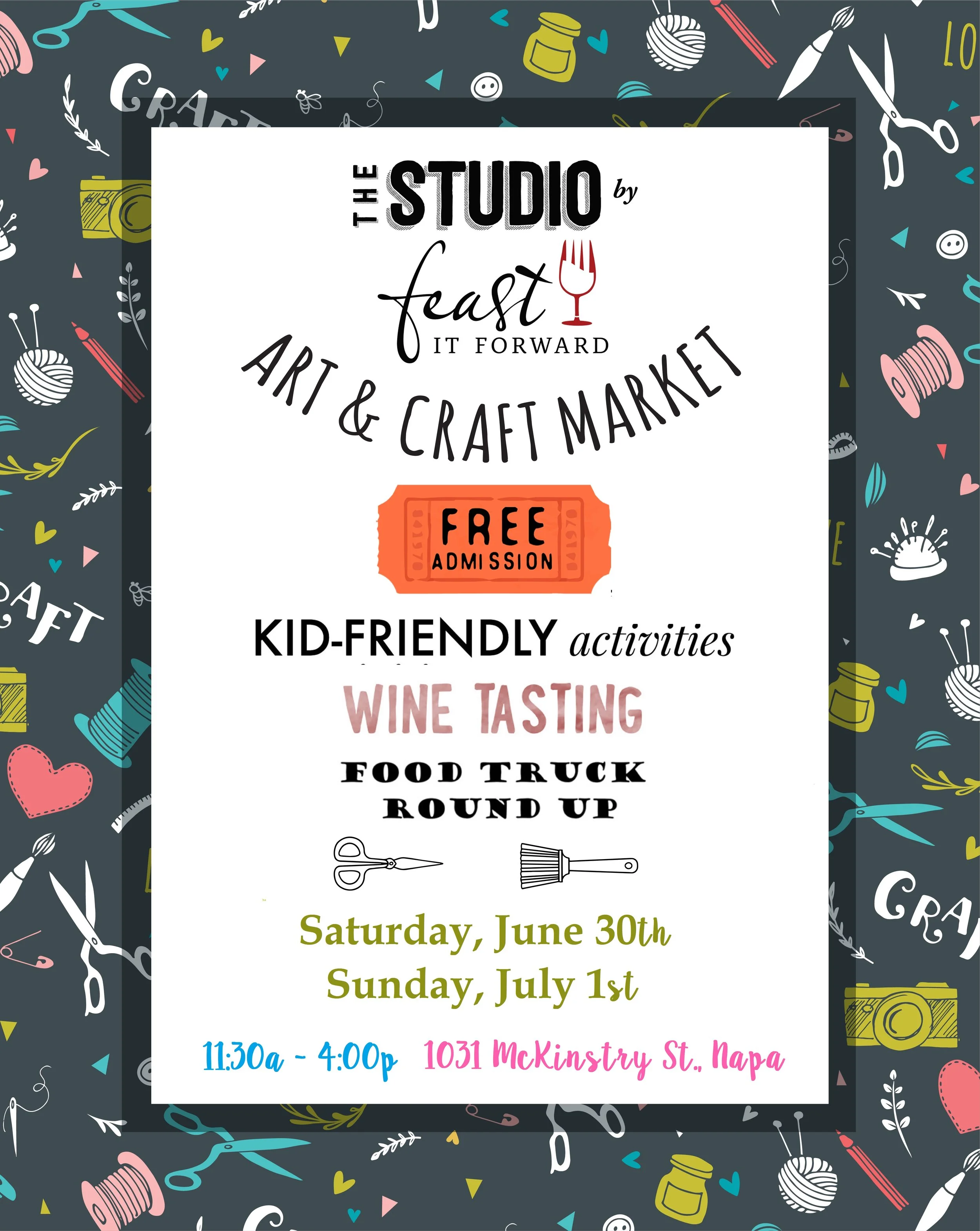 My Dear Tejas at Feast It Forward Art & Craft Market in downtown Napa!