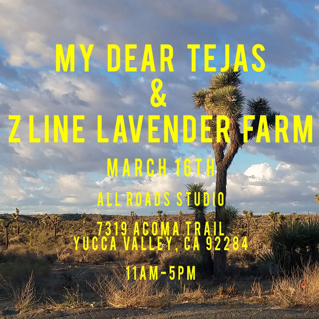 My Dear Tejas at All Roads Studio in Yucca Valley, CA on Saturday, March 16, 2019!