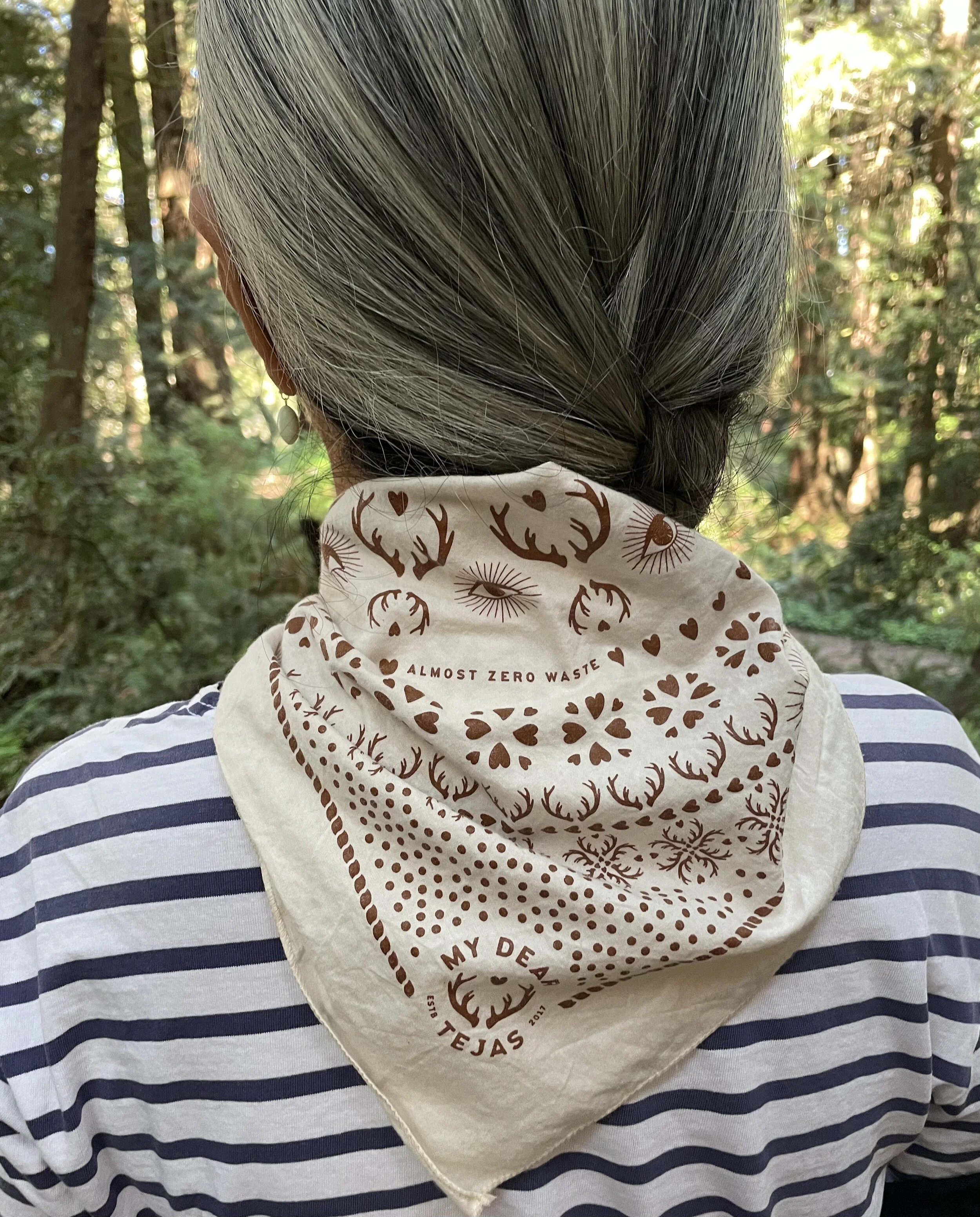 My Dear Tejas Bandana - Natural with Chocolate