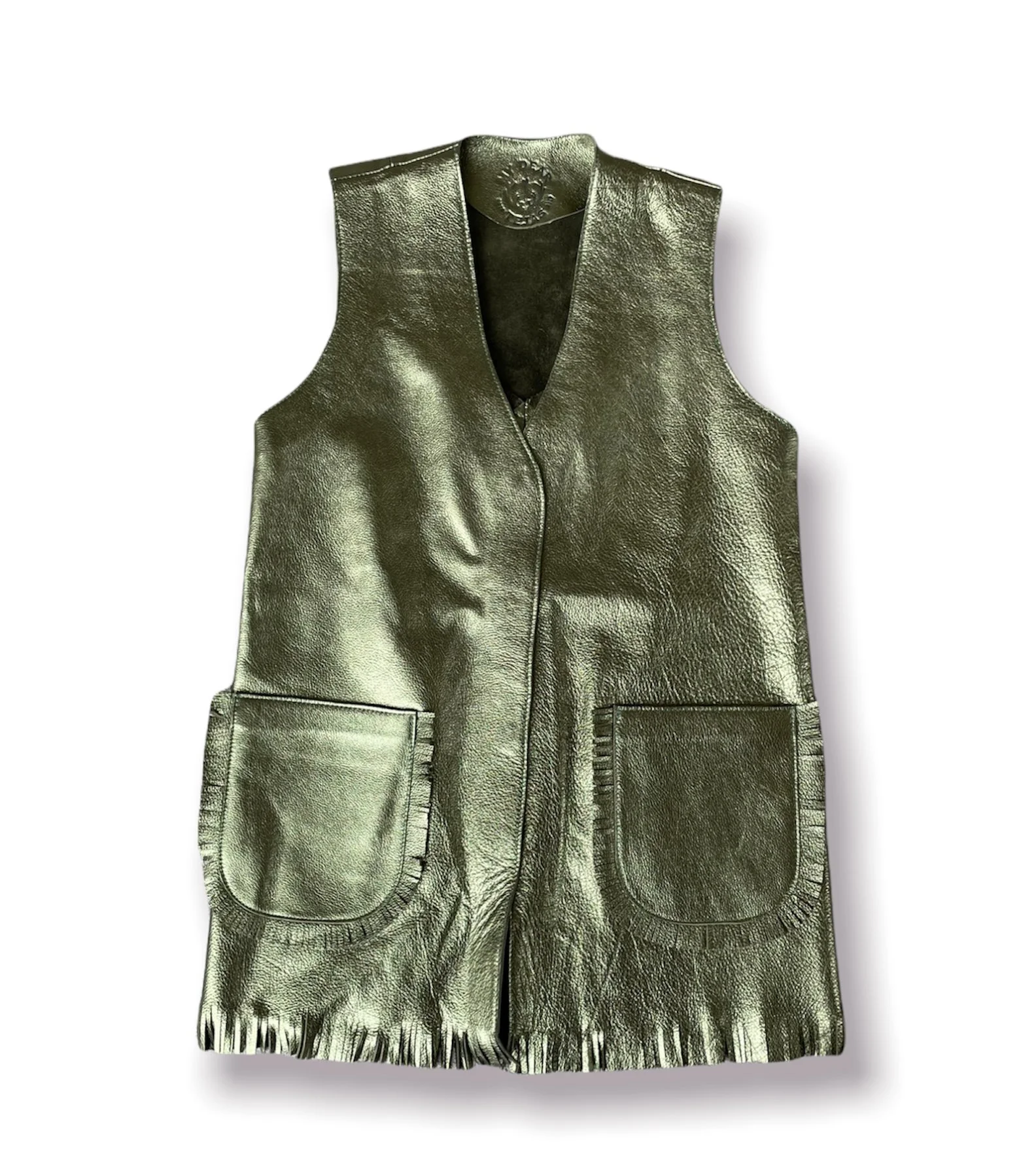 Sam Vest -  Olive Metallic