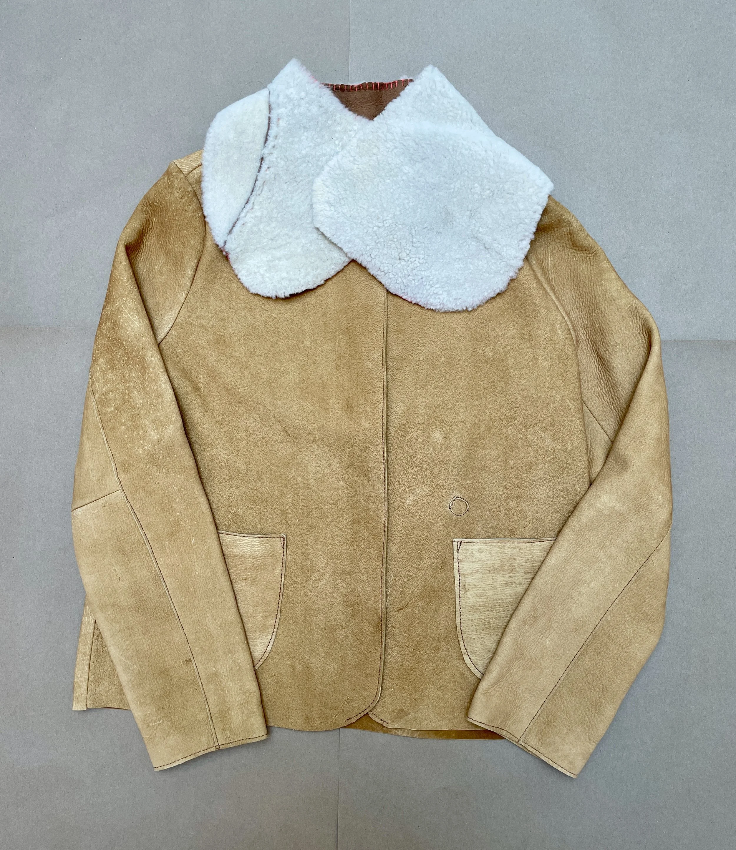 Shearling Collar -One-of-a-kind - Natural -  No. 17