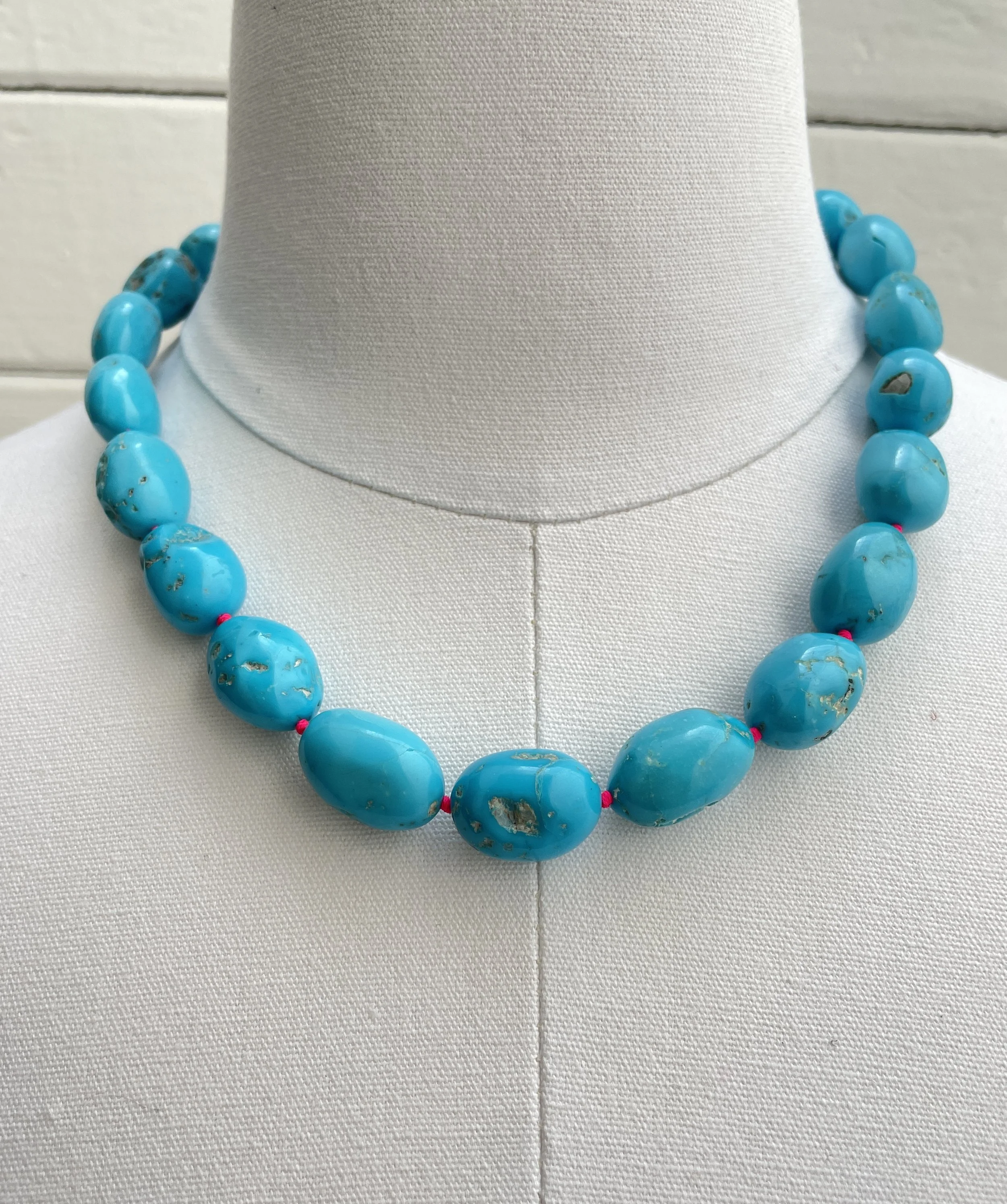 My Dear Gemma Sleeping Beauty Turquoise/18k Gold Necklace