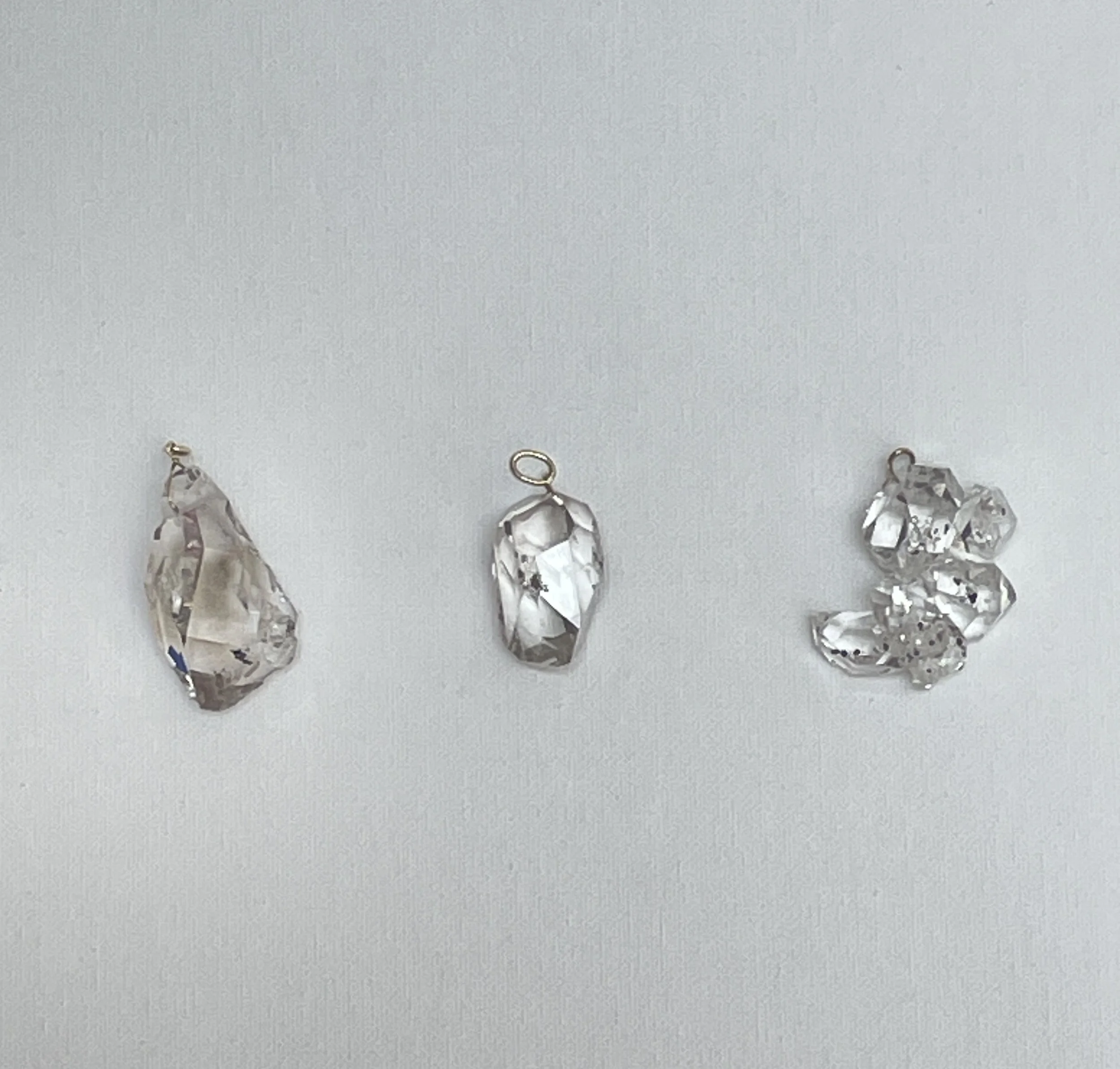 My Dear Gemma Herkimer Diamond/14k Gold Amulet