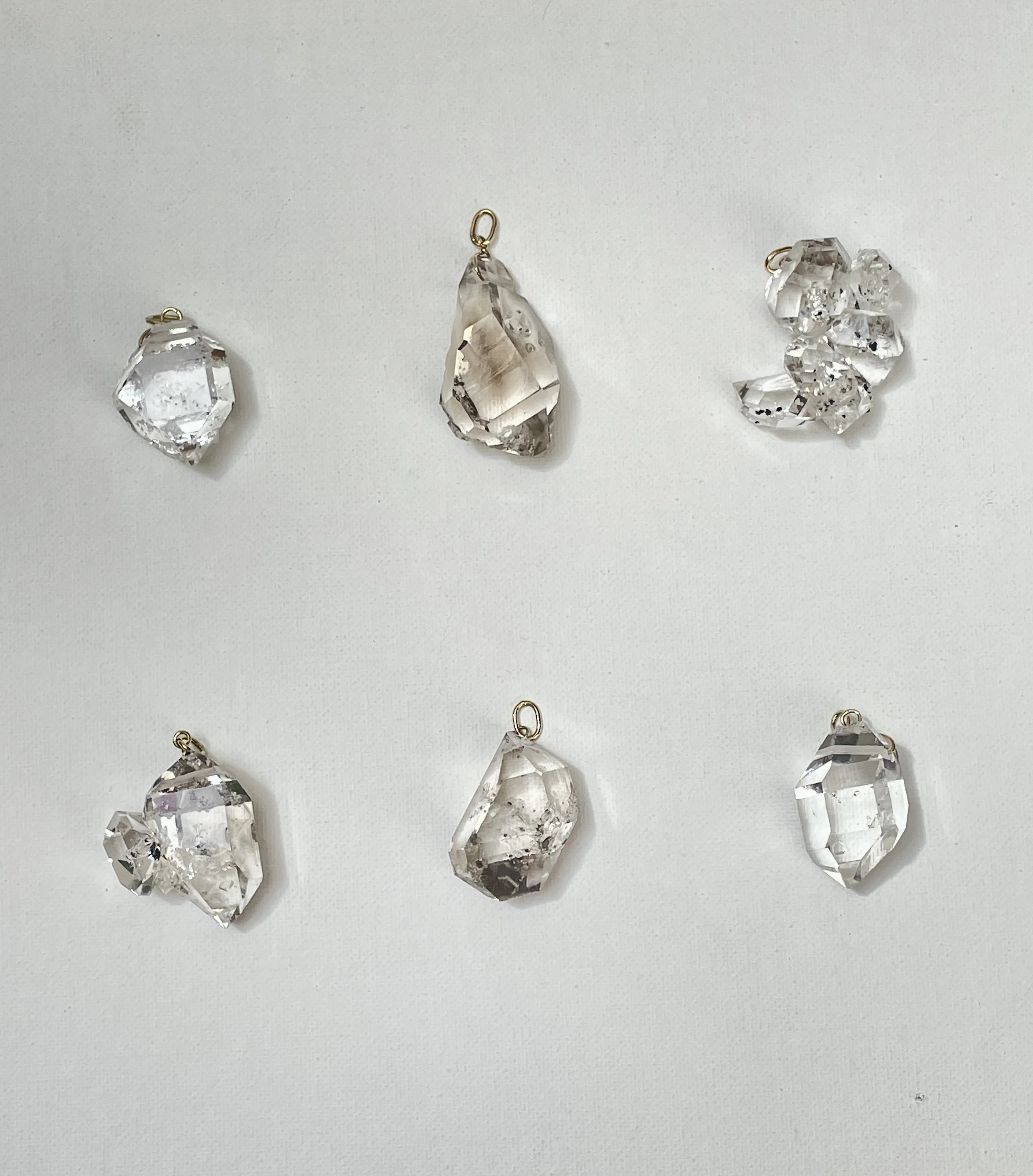 My Dear Gemma Herkimer Diamond/14k Gold Amulet