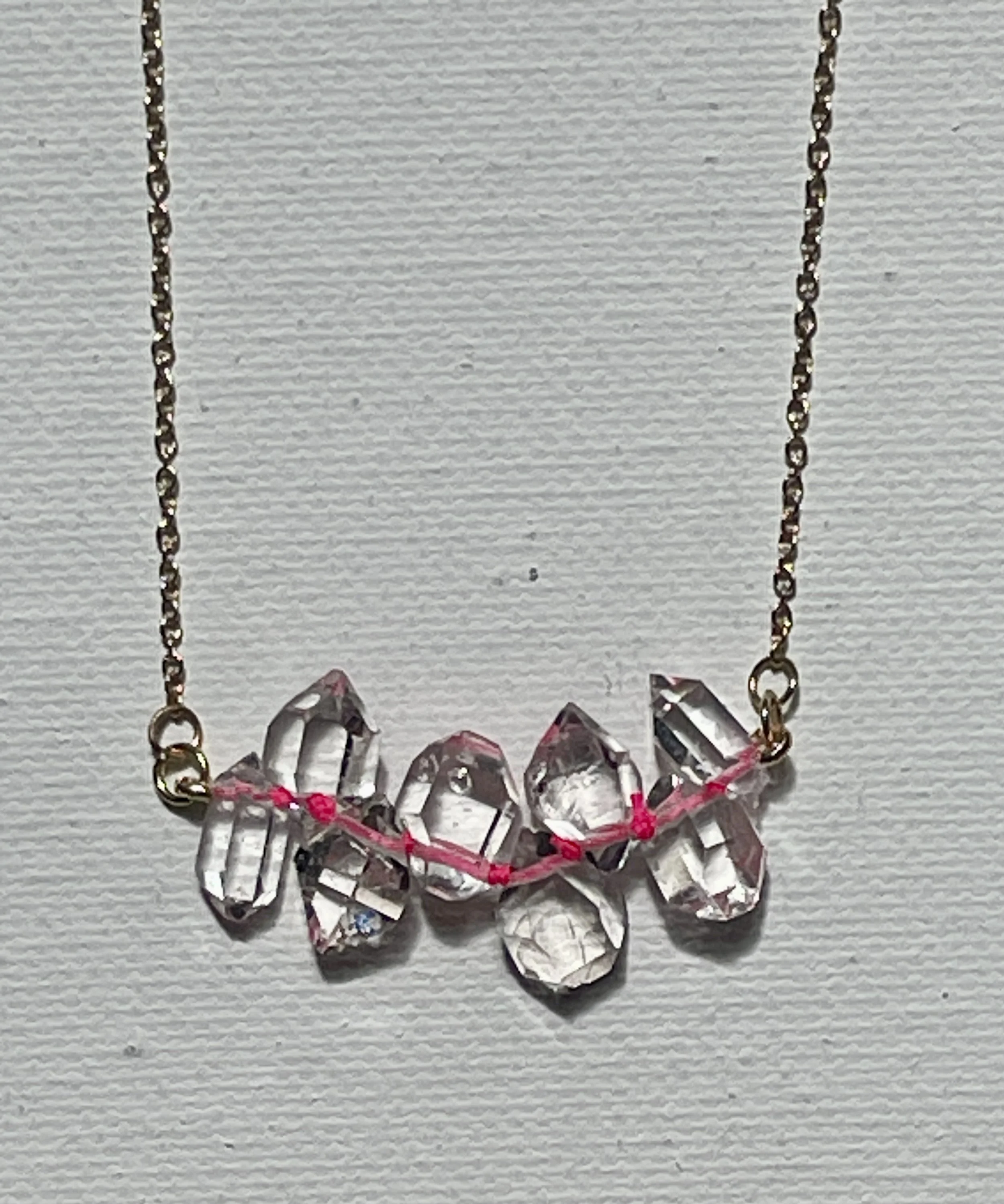 My Dear Gemma 8 Herkimer Diamonds Necklace