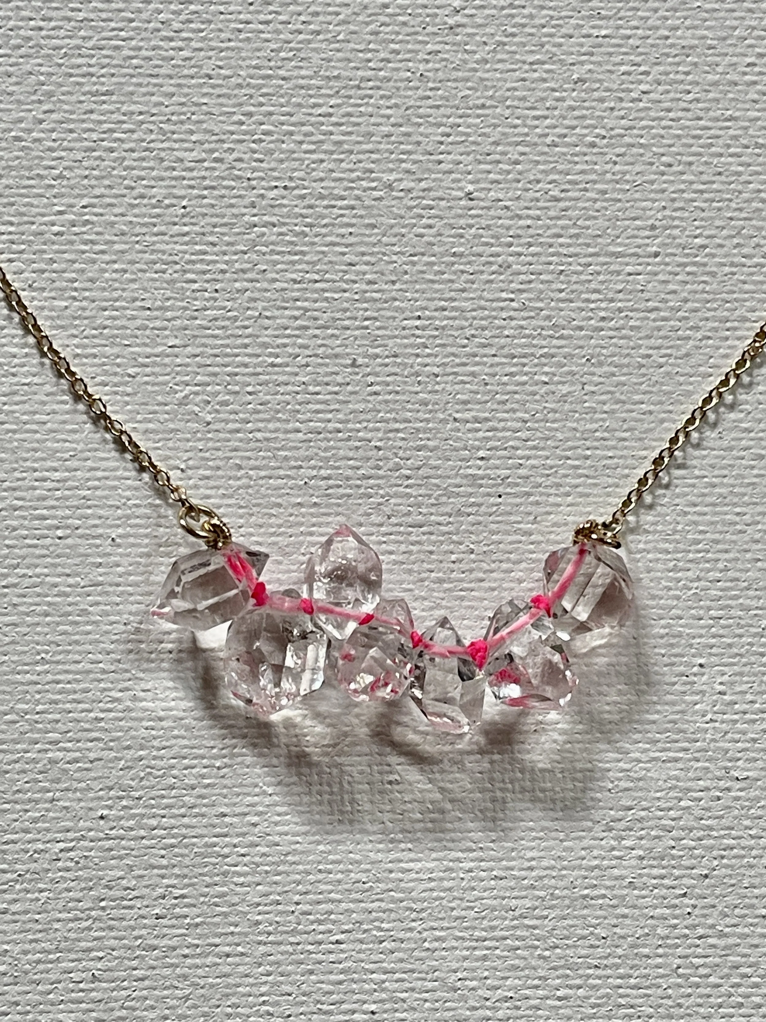 My Dear Gemma 7 Herkimer Diamonds Necklace