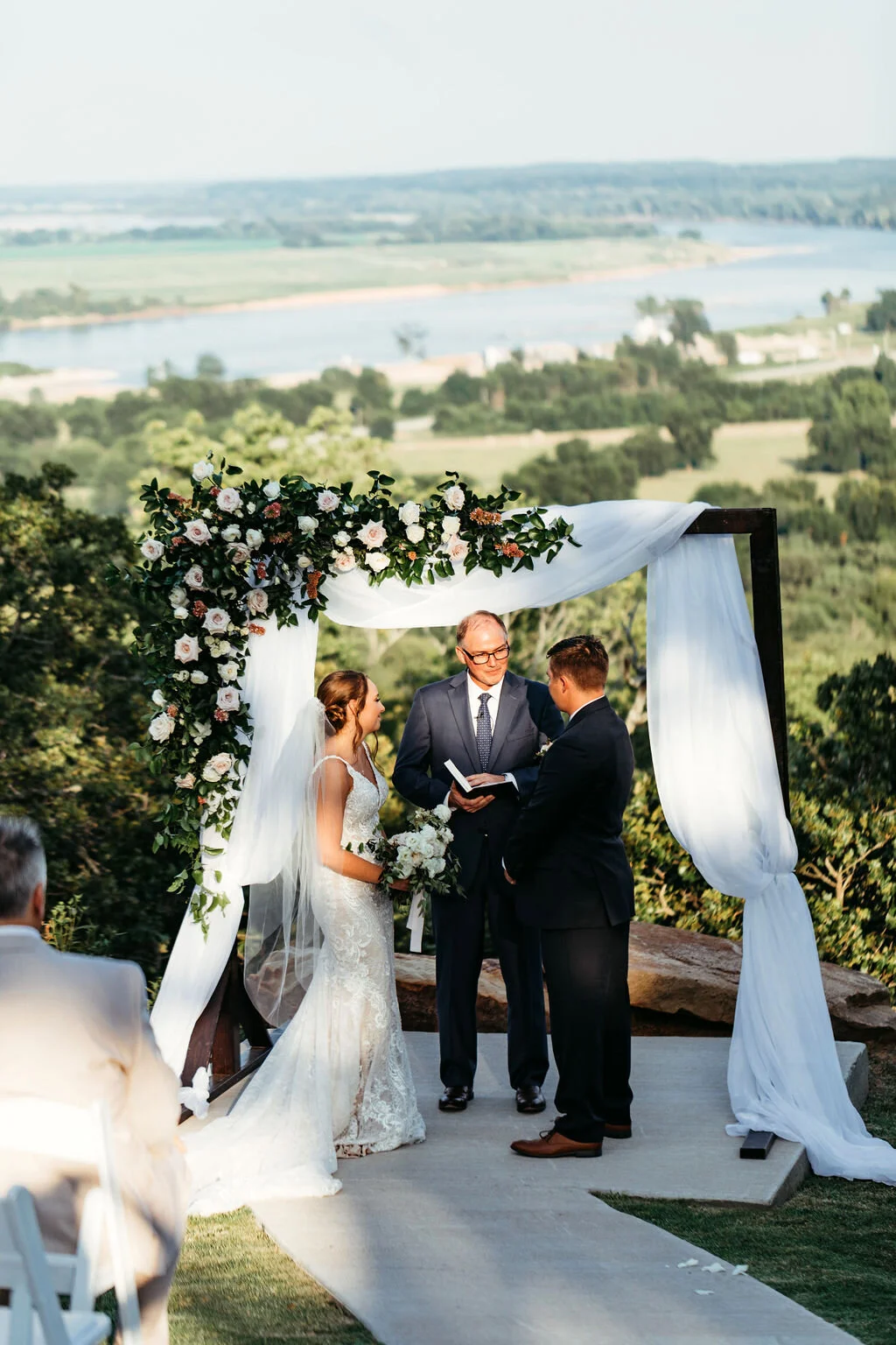 Light, Airy Tulsa White Barn Wedding Venue with a view 58.jpg