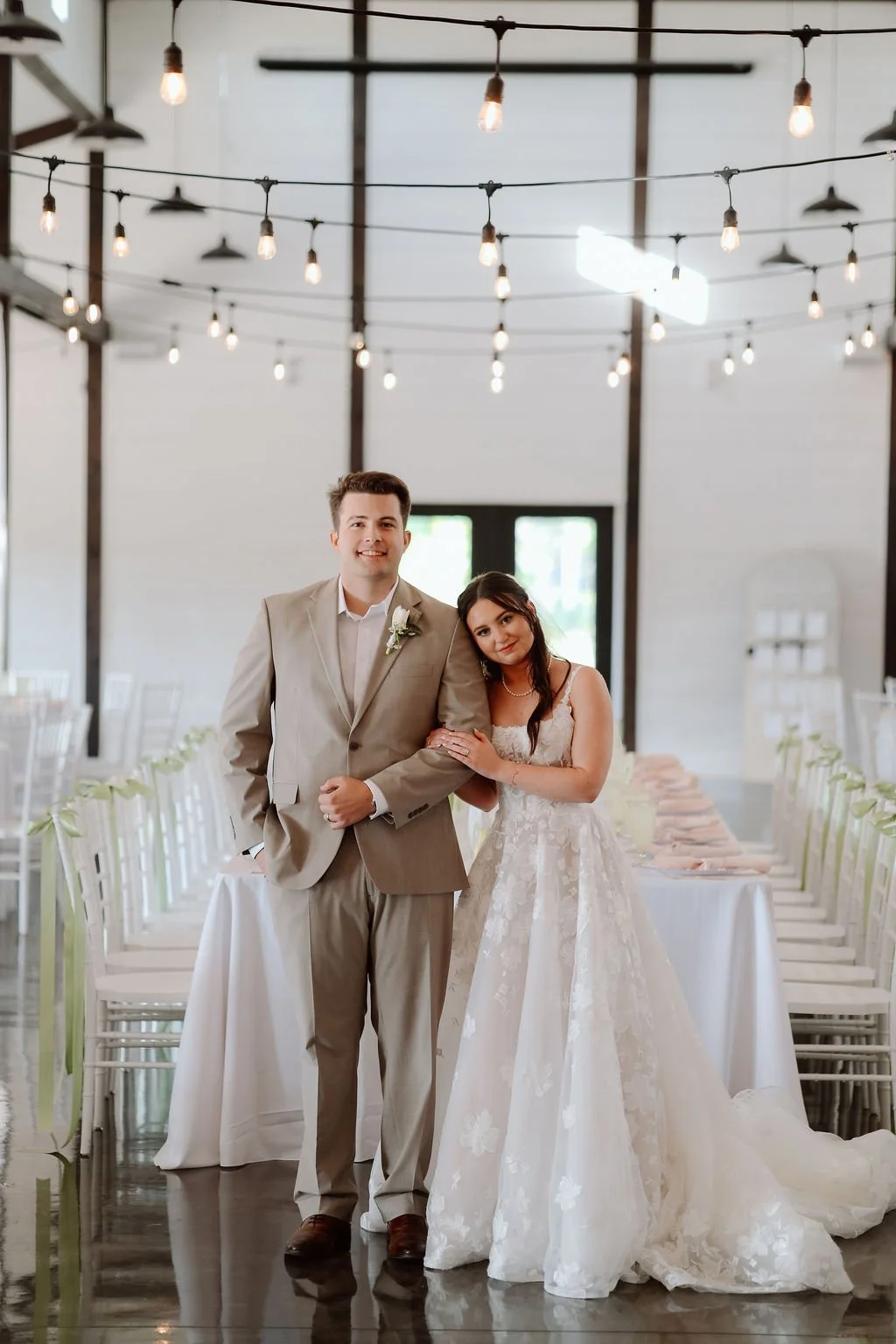 Outdoor Summer Ceremony and Indoor Reception at Tulsa's Dream Point Ranch Wedding Venue