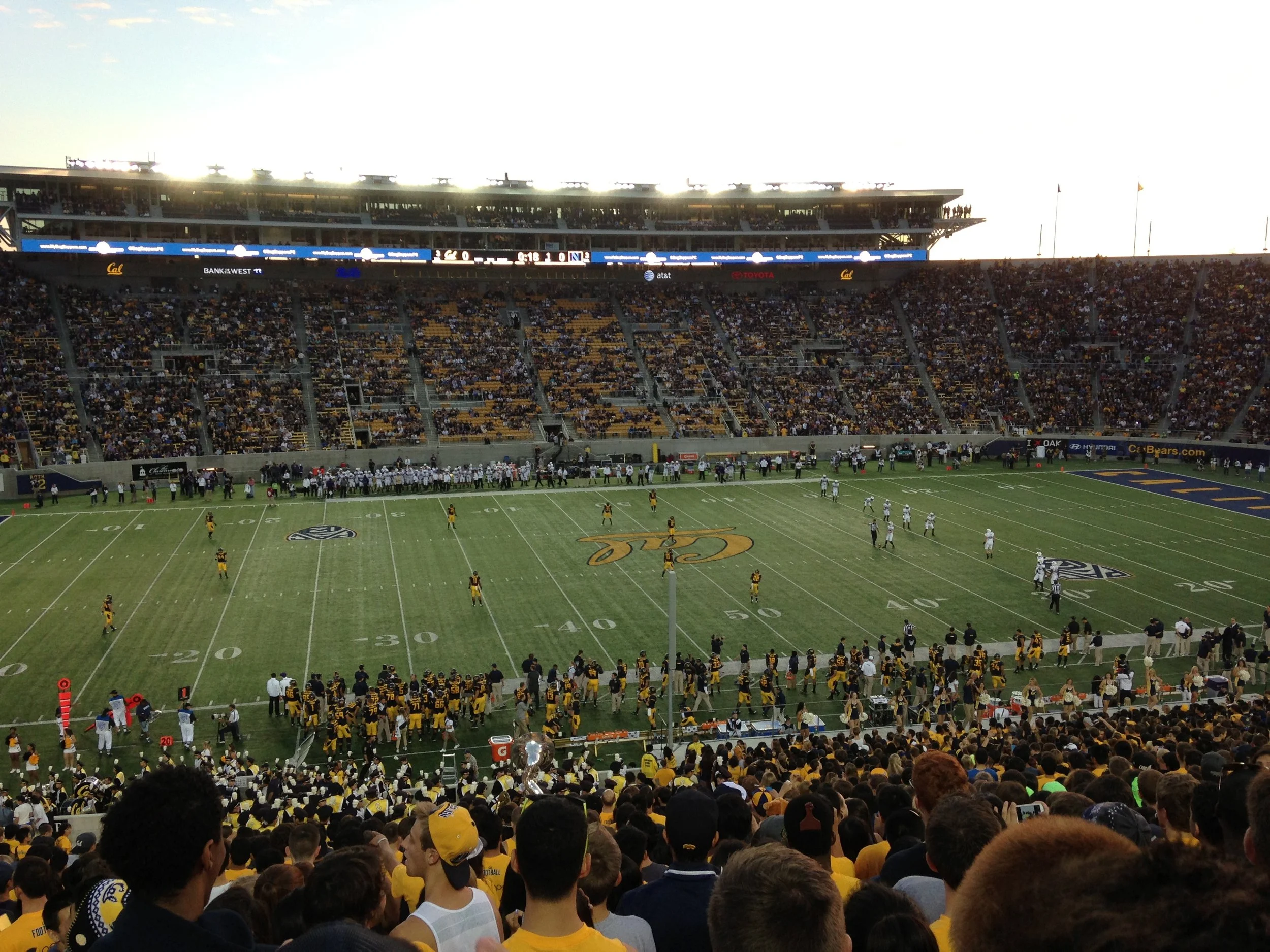  This was my first Cal football game I believe - pretty sure we lost. 