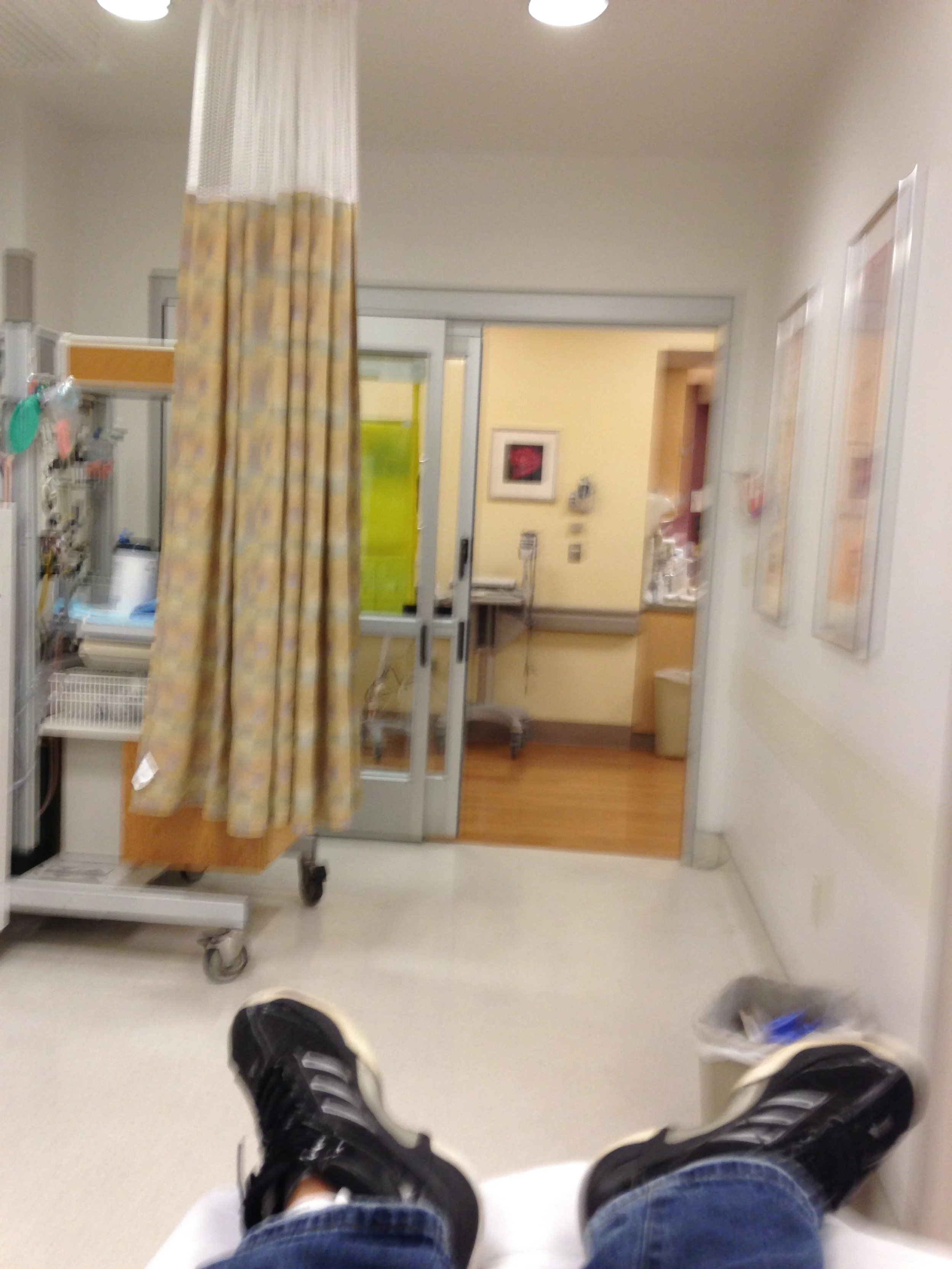  Guess who got sent to the hospital? 