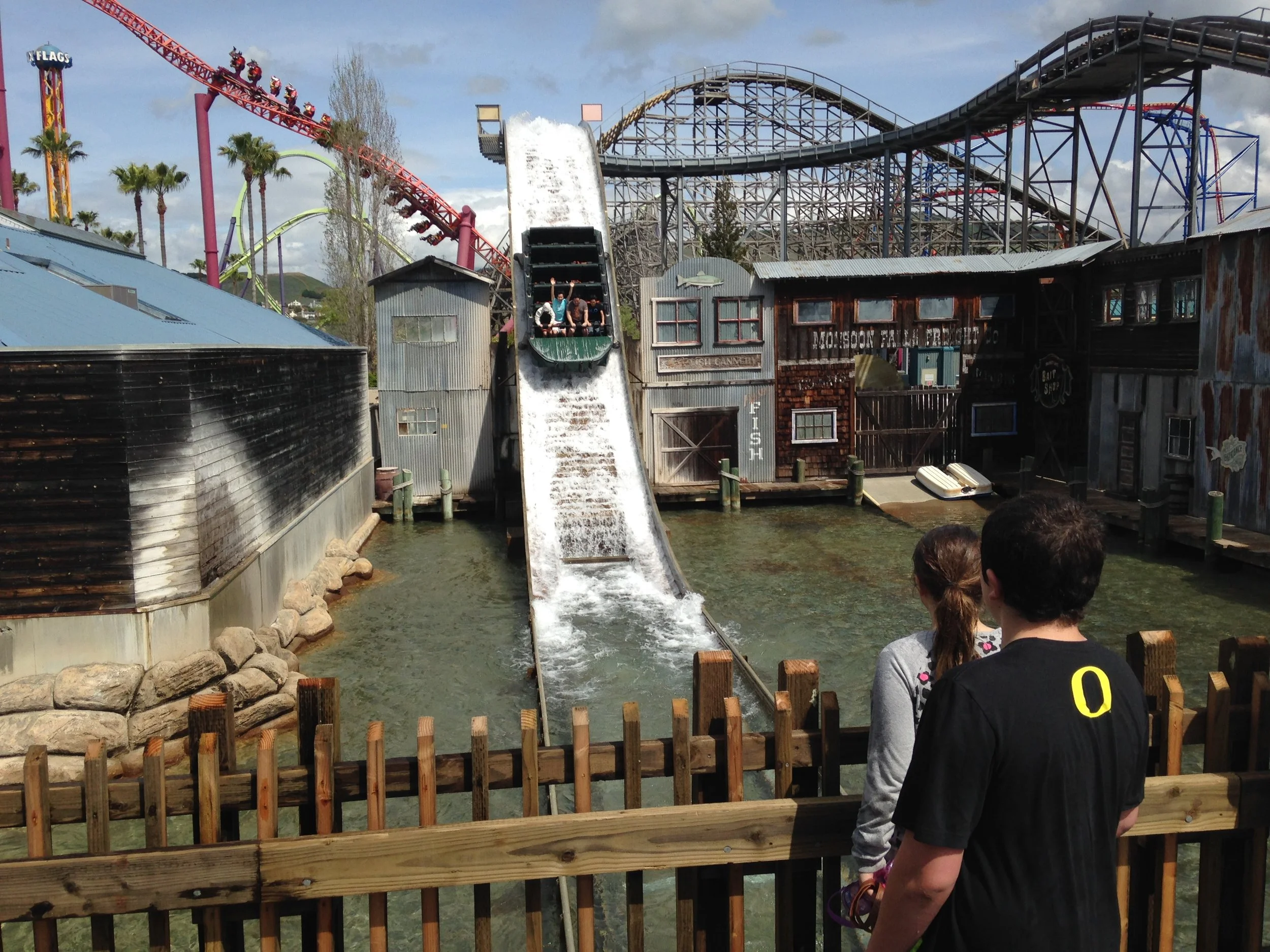  My first time at a theme park in California. 