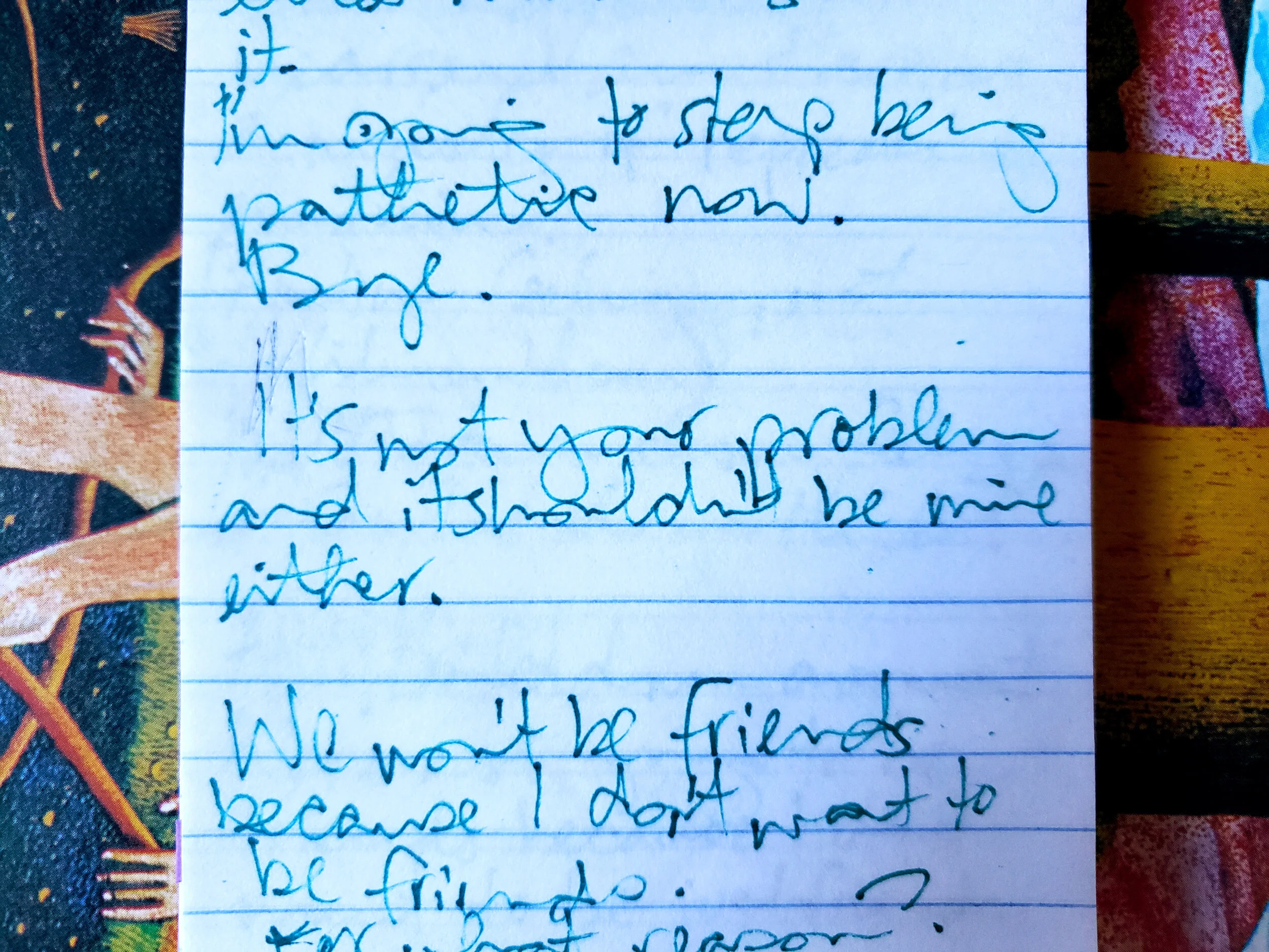 “It’s not your problem and it shouldn’t be mine either.”