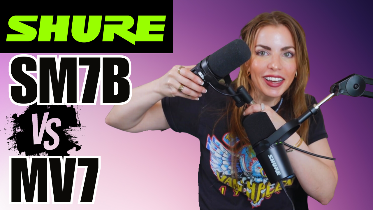 Podcast Mic Review: Shure SM7B vs Shure MV7. Plus Riverside + Descript Promo Links