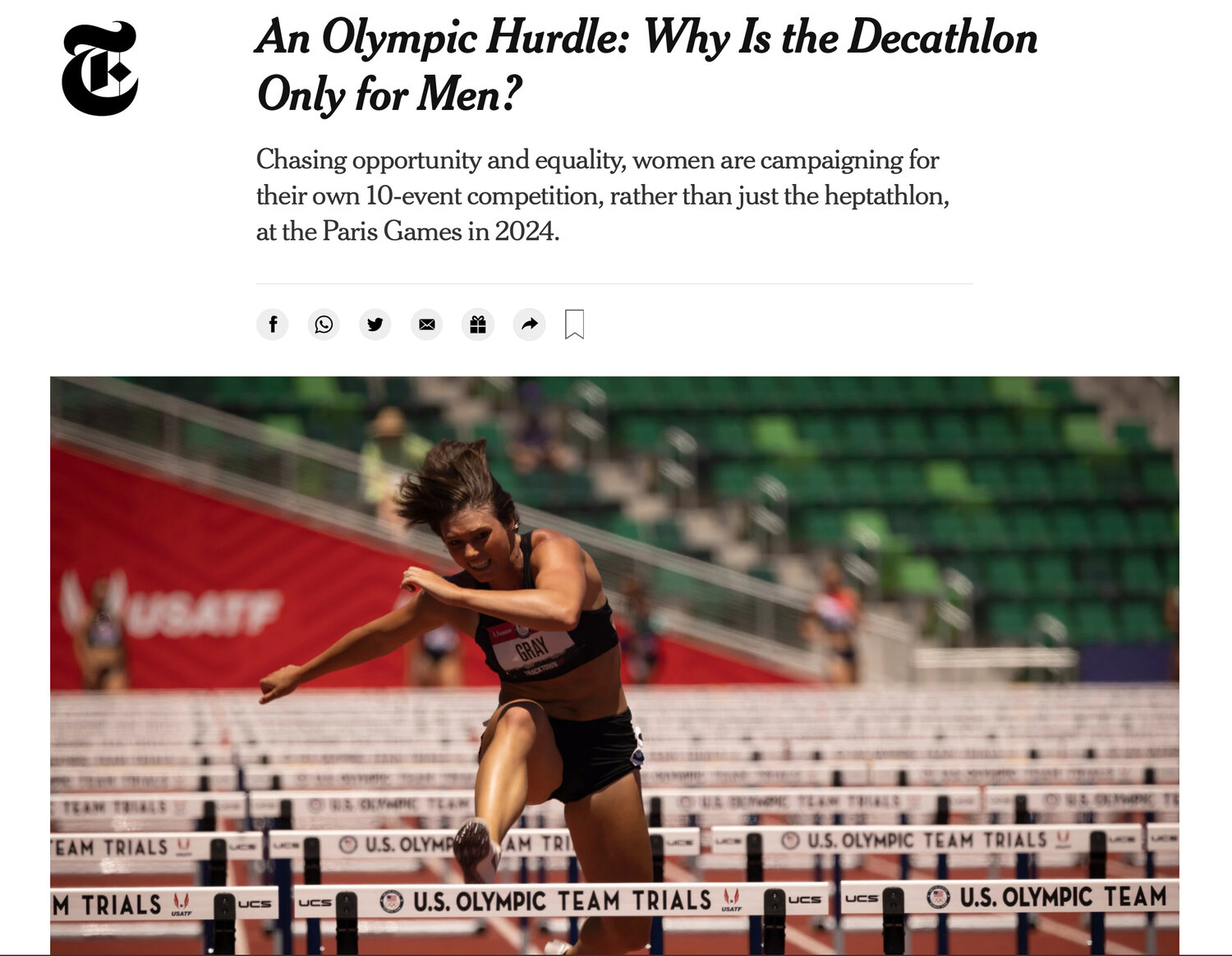 THE LET WOMEN DECATHLON MOVEMENT IS COMMITTED TO PROMOTING GENDER EQUALITY  IN THE OLYMPIC GAMES., Heaven to the Yeah, Nonprofit Organization