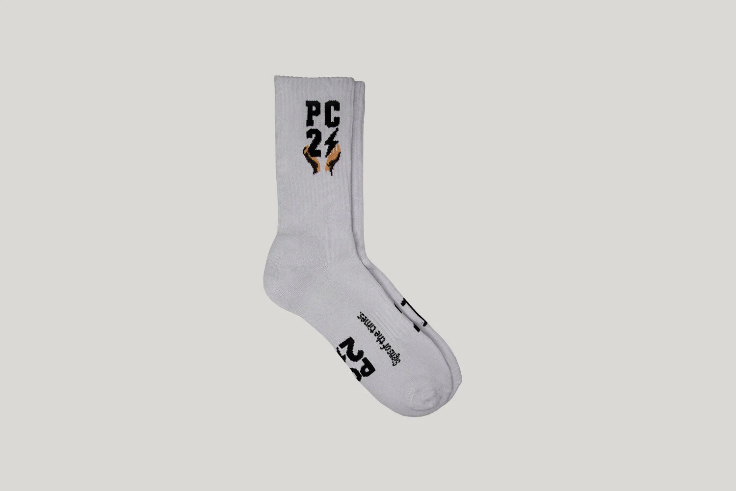 Grey Hand Logo Sock