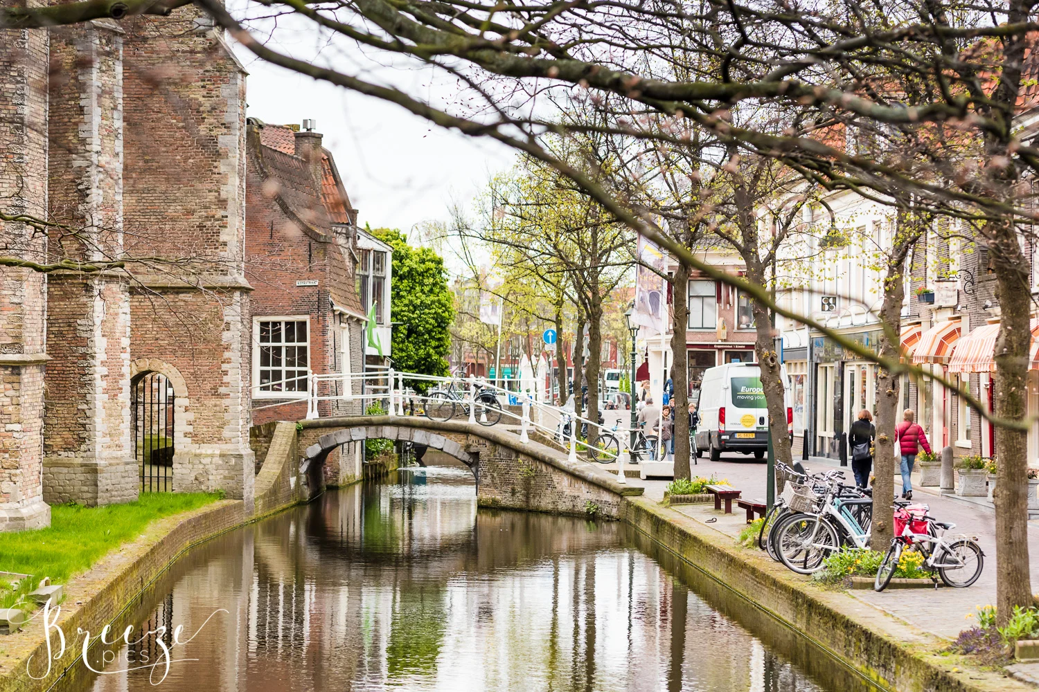 Delft street, The Netherlands, Travel Photograph, Bernadette Meyers,