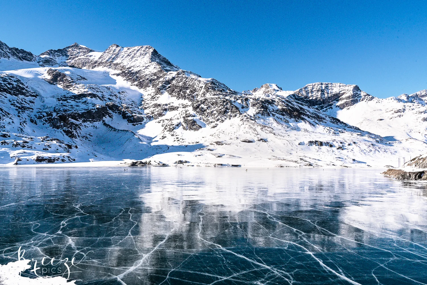 bernina pass glacier, limited edition fine art wall decor print, Bernadette Meyers