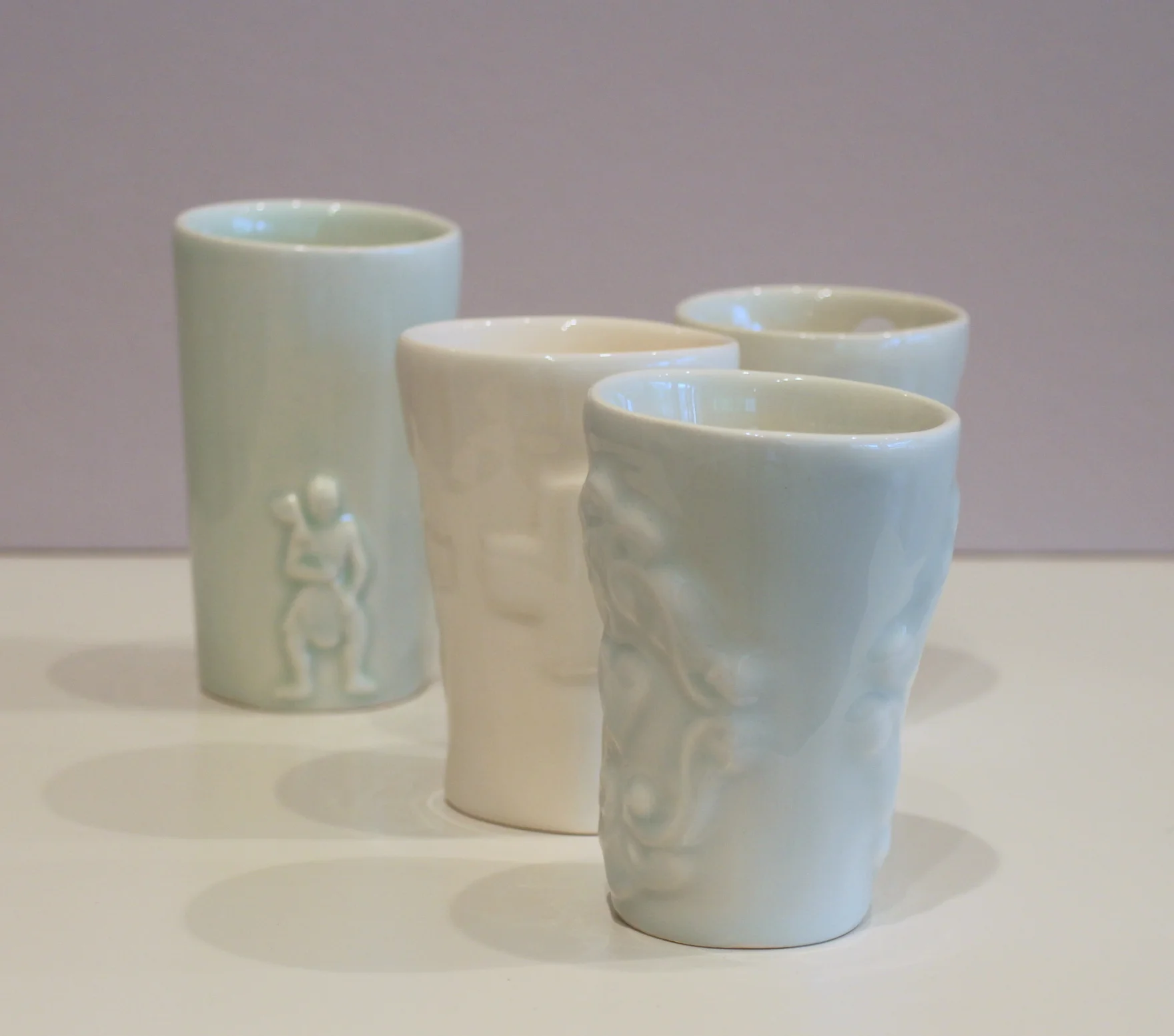 Slipcast Beakers, tall.