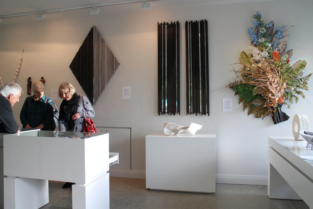 Large Bouquet by Jeff Thomson, and two wall pieces by Mark Brockie - all SOLD