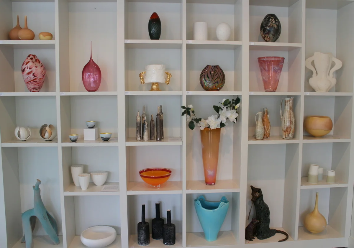 Natural tones through to deep red, techniques from pit-fired through to Graal Glass.... 