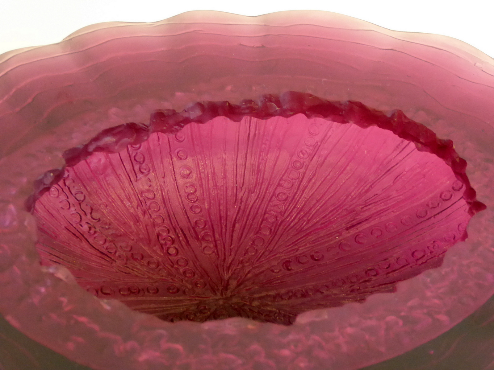 Susan Lee Cast Glass Bowl with intricate design