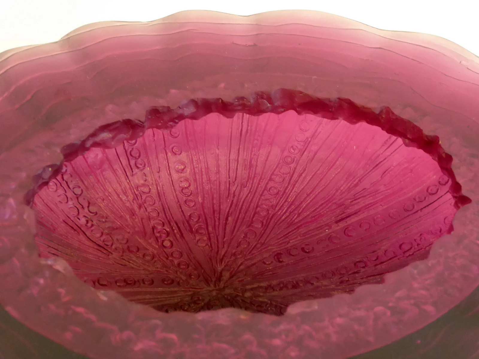 Susan Lee Cast Glass Bowl with intricate design