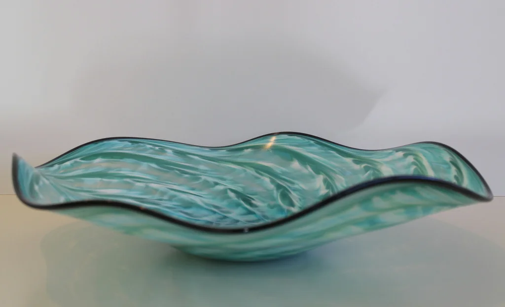 Shell Platter, Blues & Greens