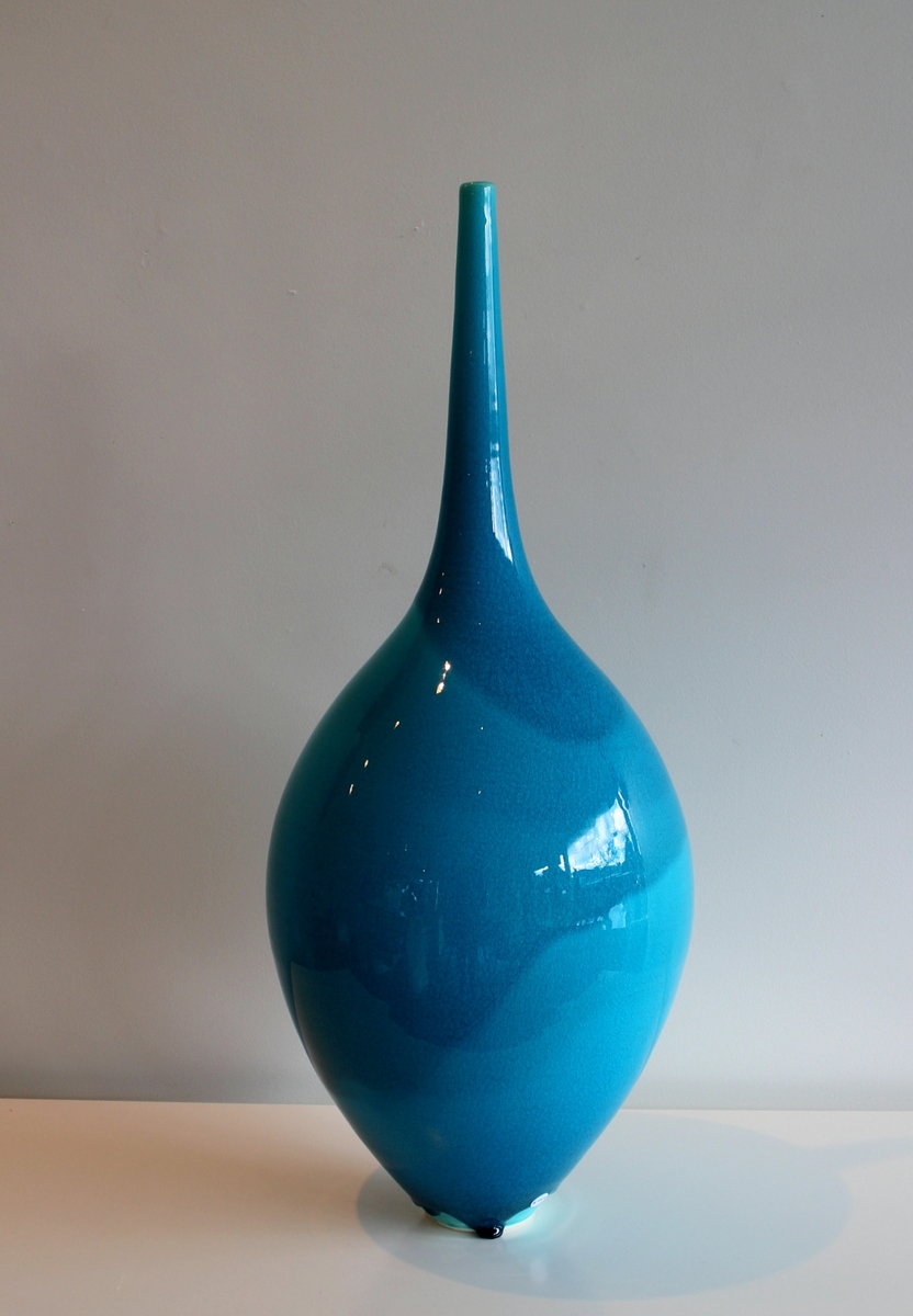 Tall Aqua Peter Collis Bottle