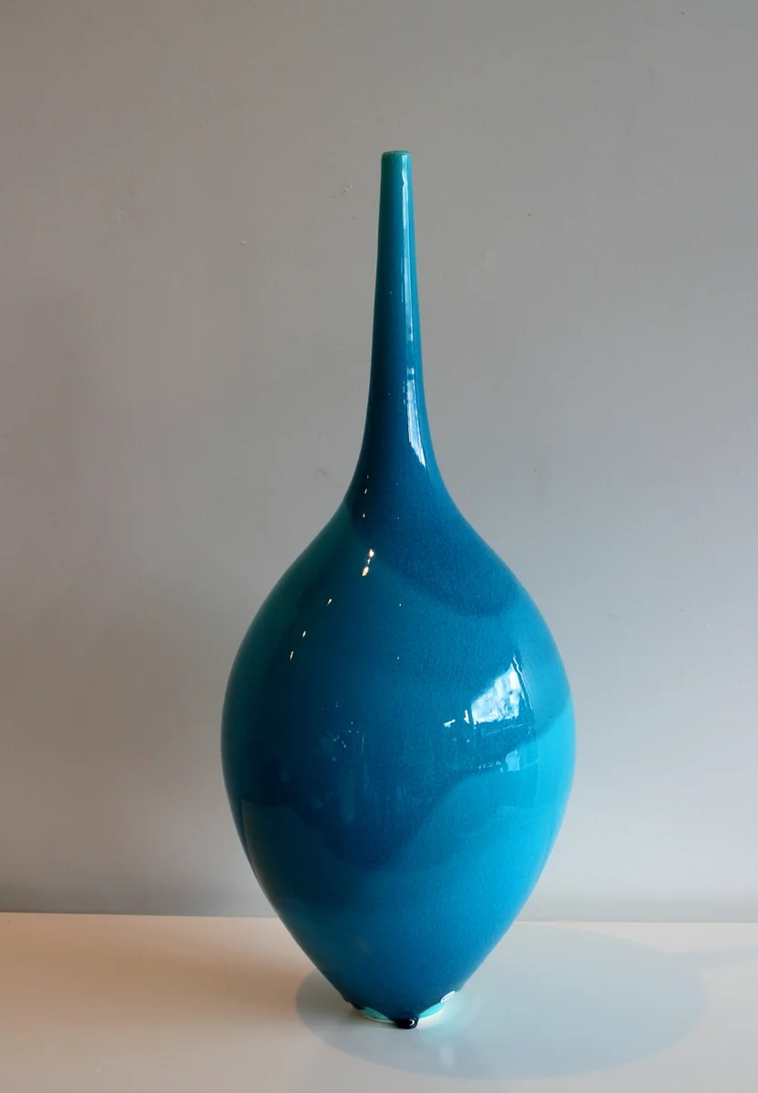 Tall Aqua Peter Collis Bottle