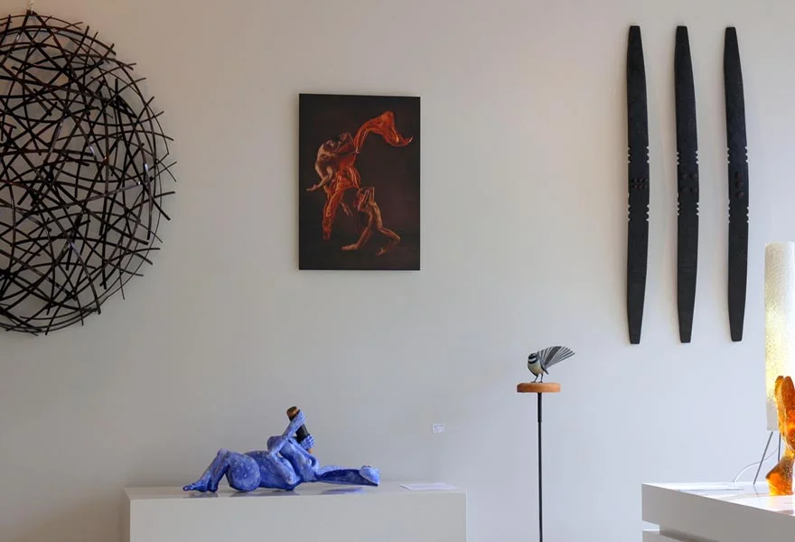 Wall Sculptures at Artform in November, with visiting artist/photographer Amber Griffin.
