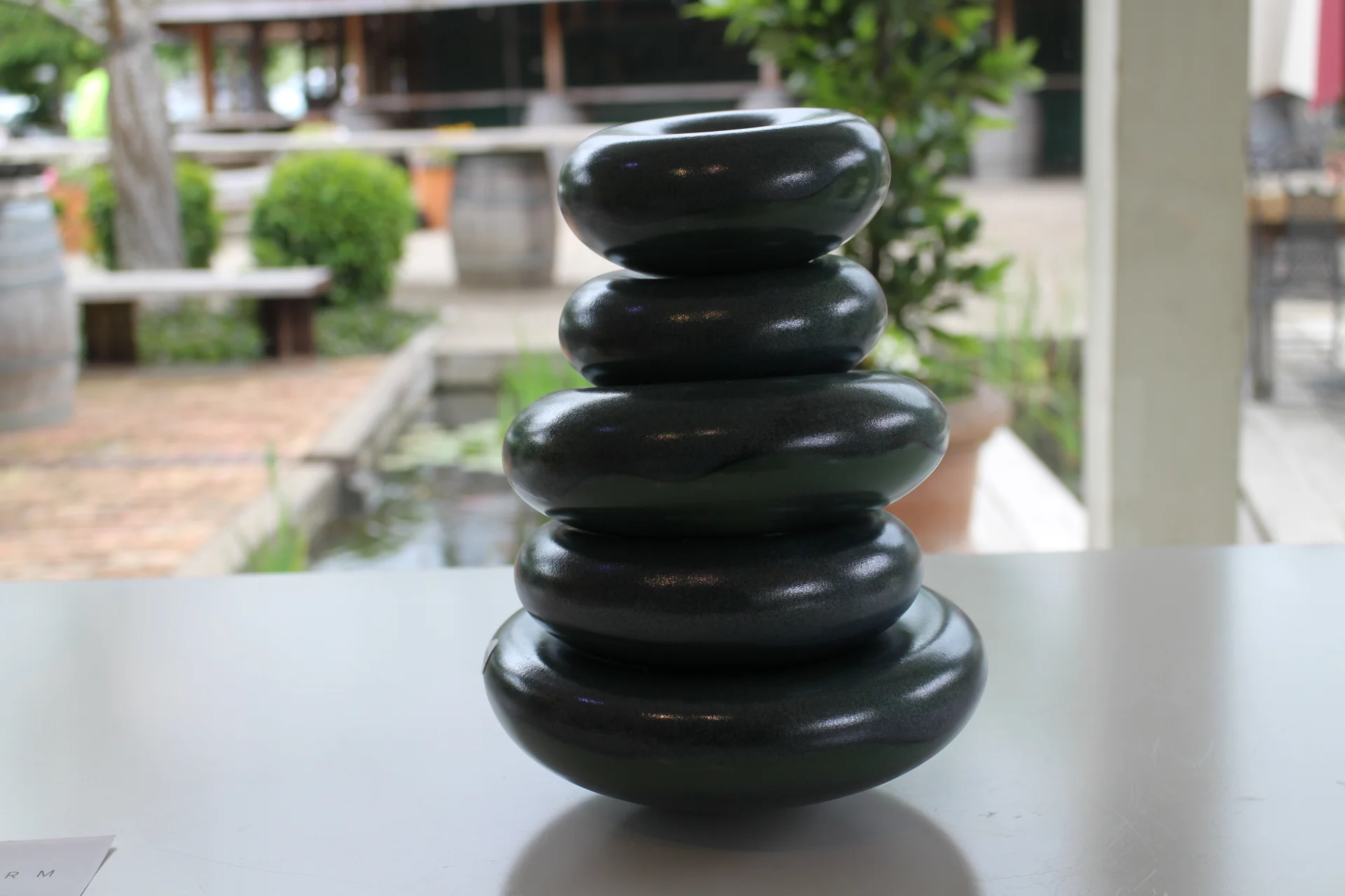 Blue Green Stacked Donuts 