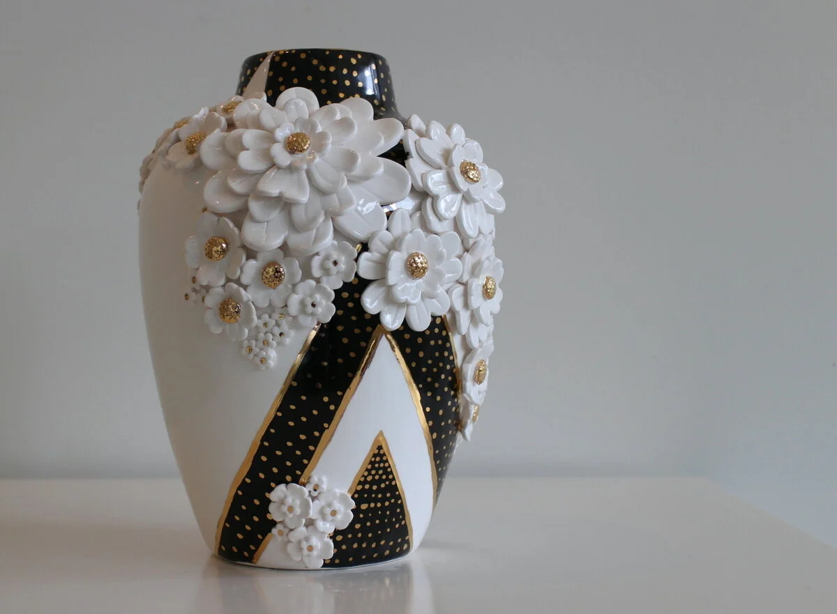 Ginger Jar with Stripe