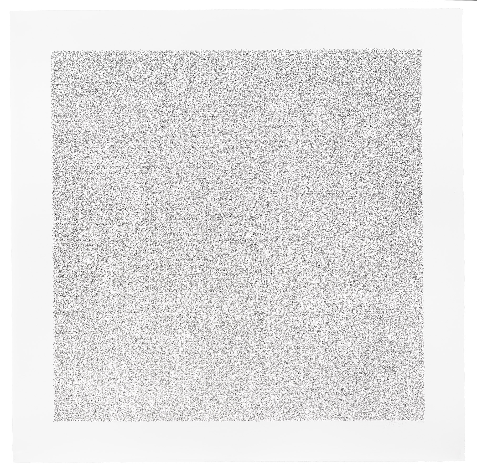 Time for Cake , 2016, Ink on Paper, 44 x 44 inches