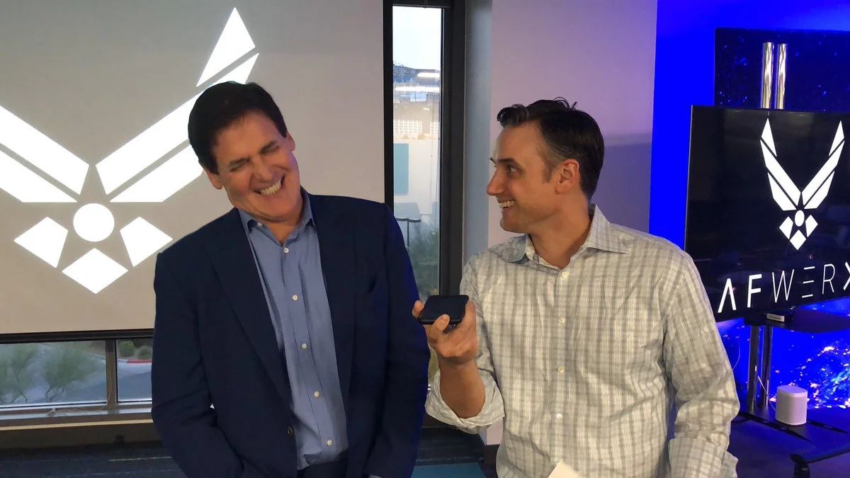 With Mark Cuban