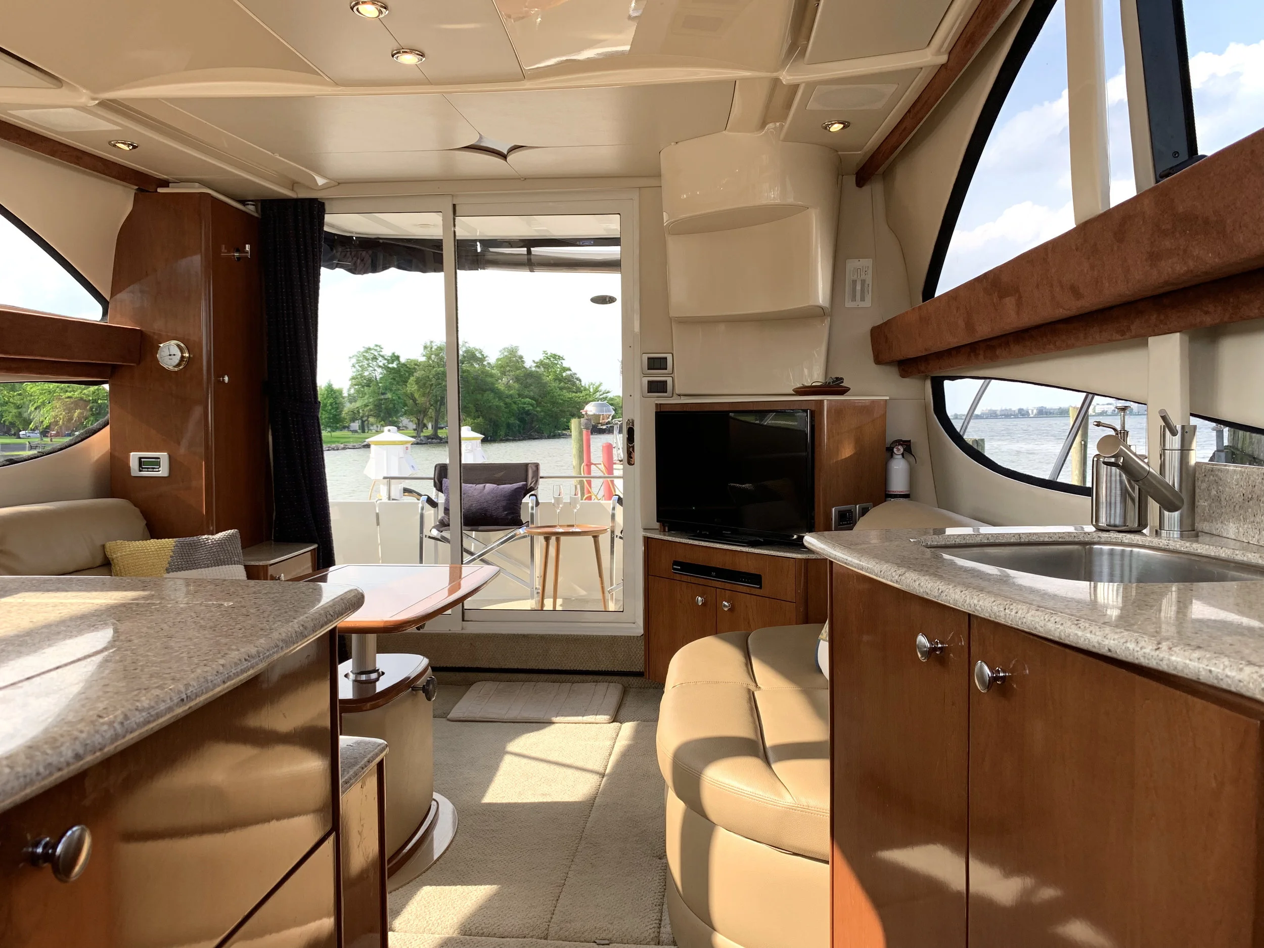 Galley, facing aft