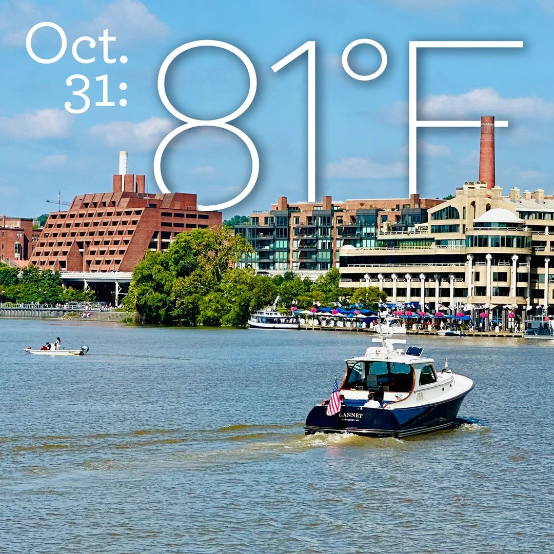 It's another beautiful fall day today. Join us for a last minute fall colors cruise up the river (we&rsquo;re already on our way to Georgetown, but can meet you anywhere.)

#fallfoliage🍁 #privatecruise #embarkdc