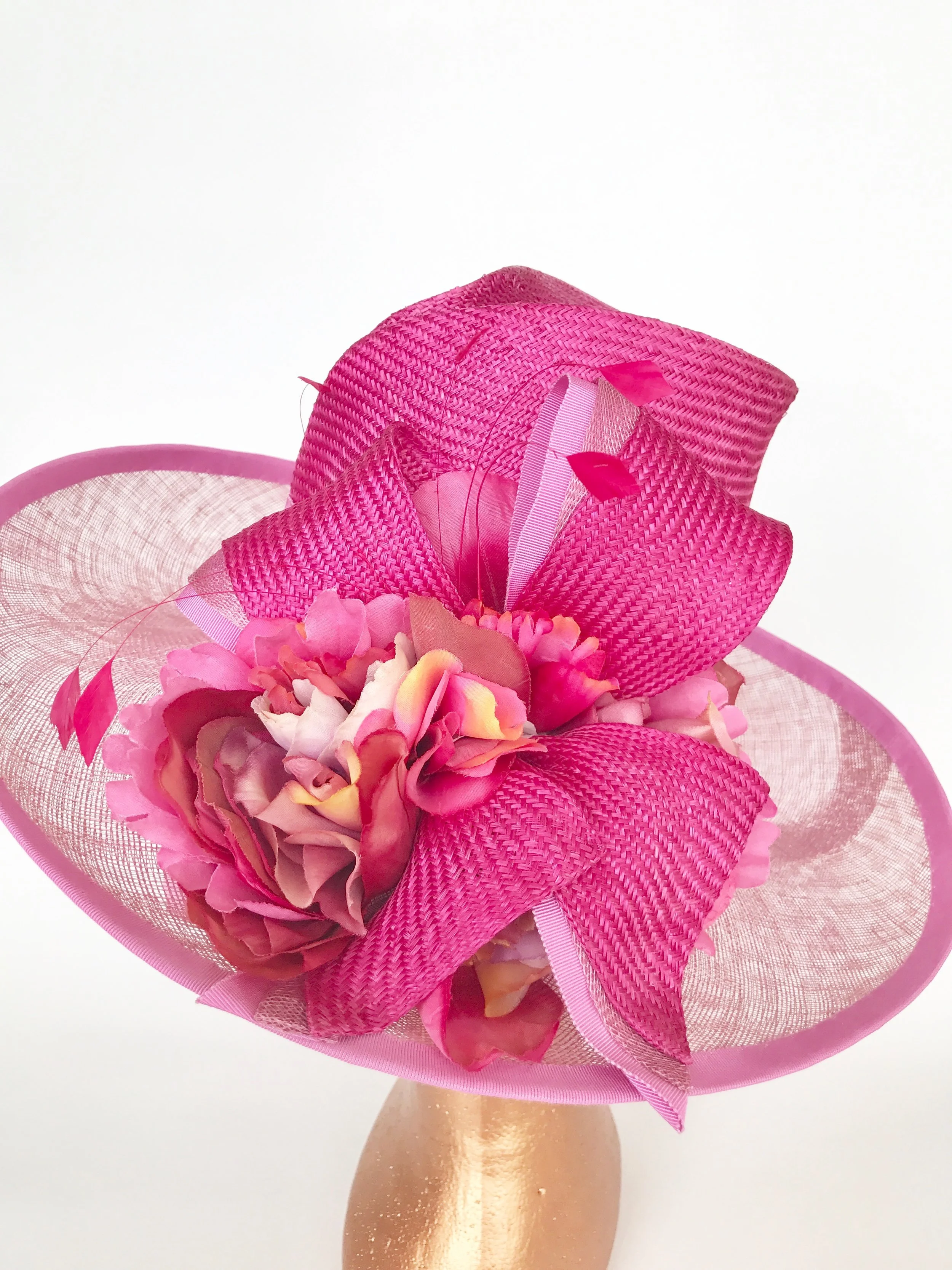 Petunia Pink Hat by Edwina Woods Millinery