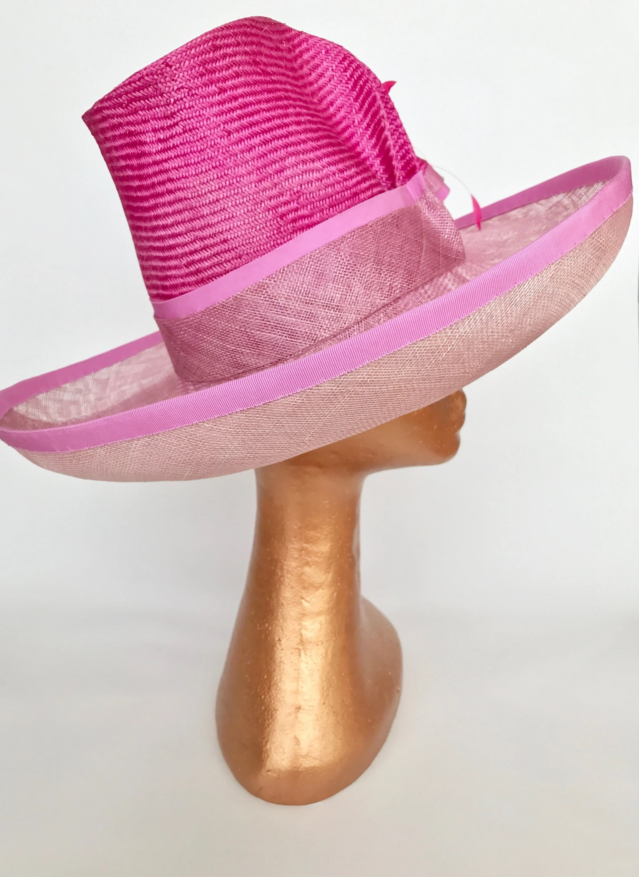 Petunia Pink Hat by Edwina Woods Millinery