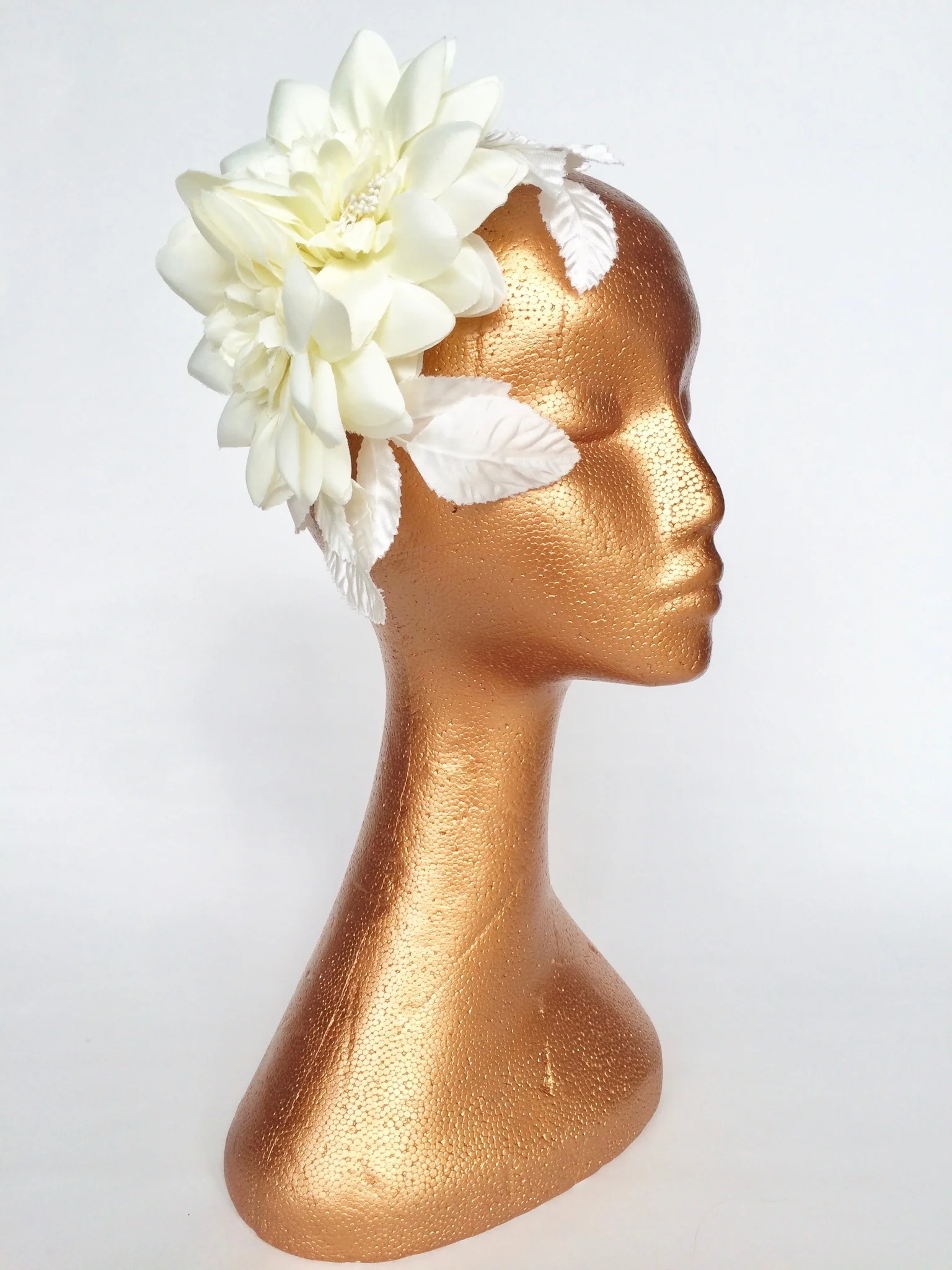Ivory Flower Bridal Headpiece by Edwina Woods