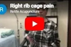 Re-Life Acupuncture treatment for rib cage pain.