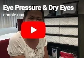 Acupuncture treatment for dry eyes and eye pressure.