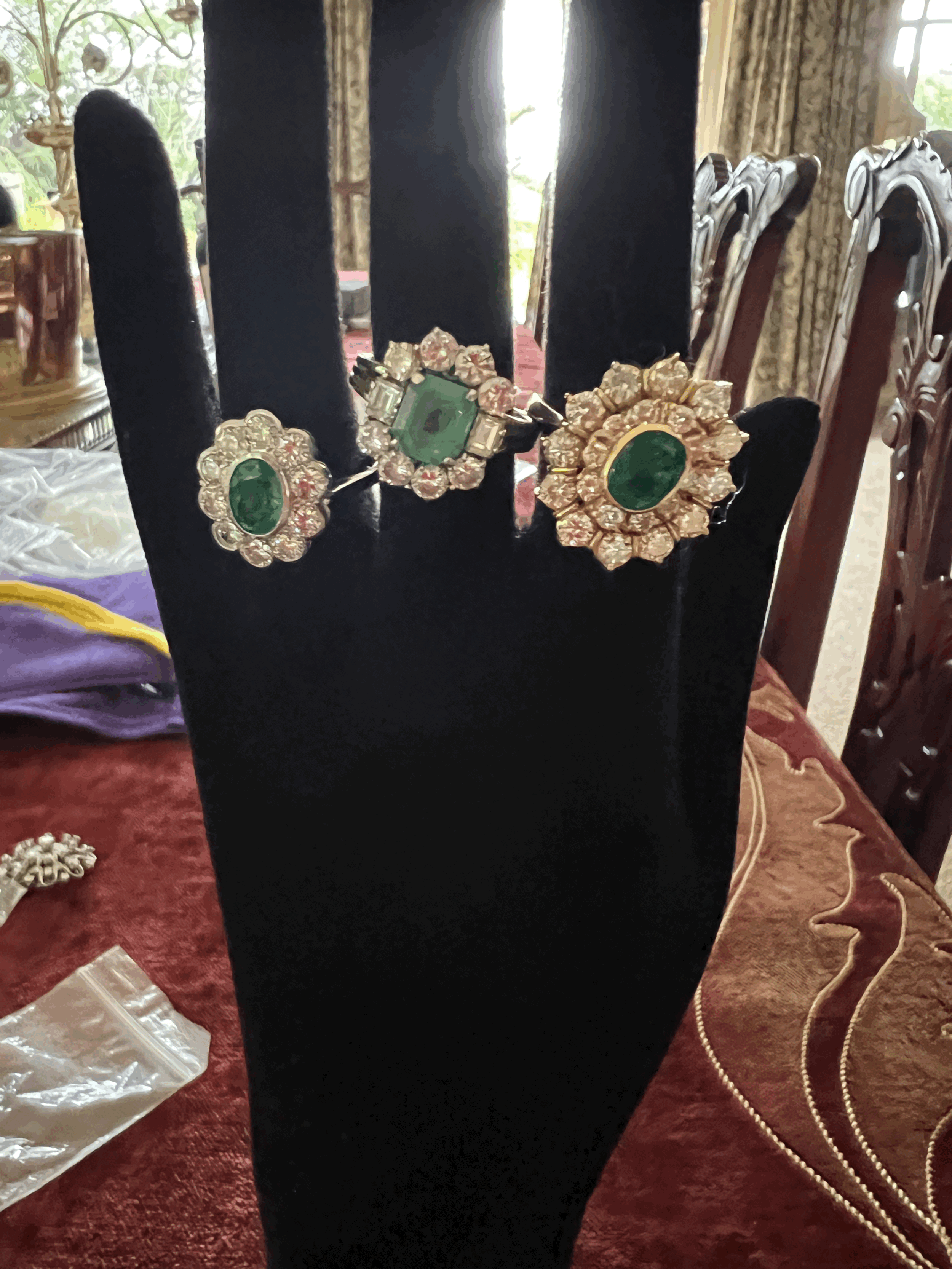 selection of stunning emerald rings