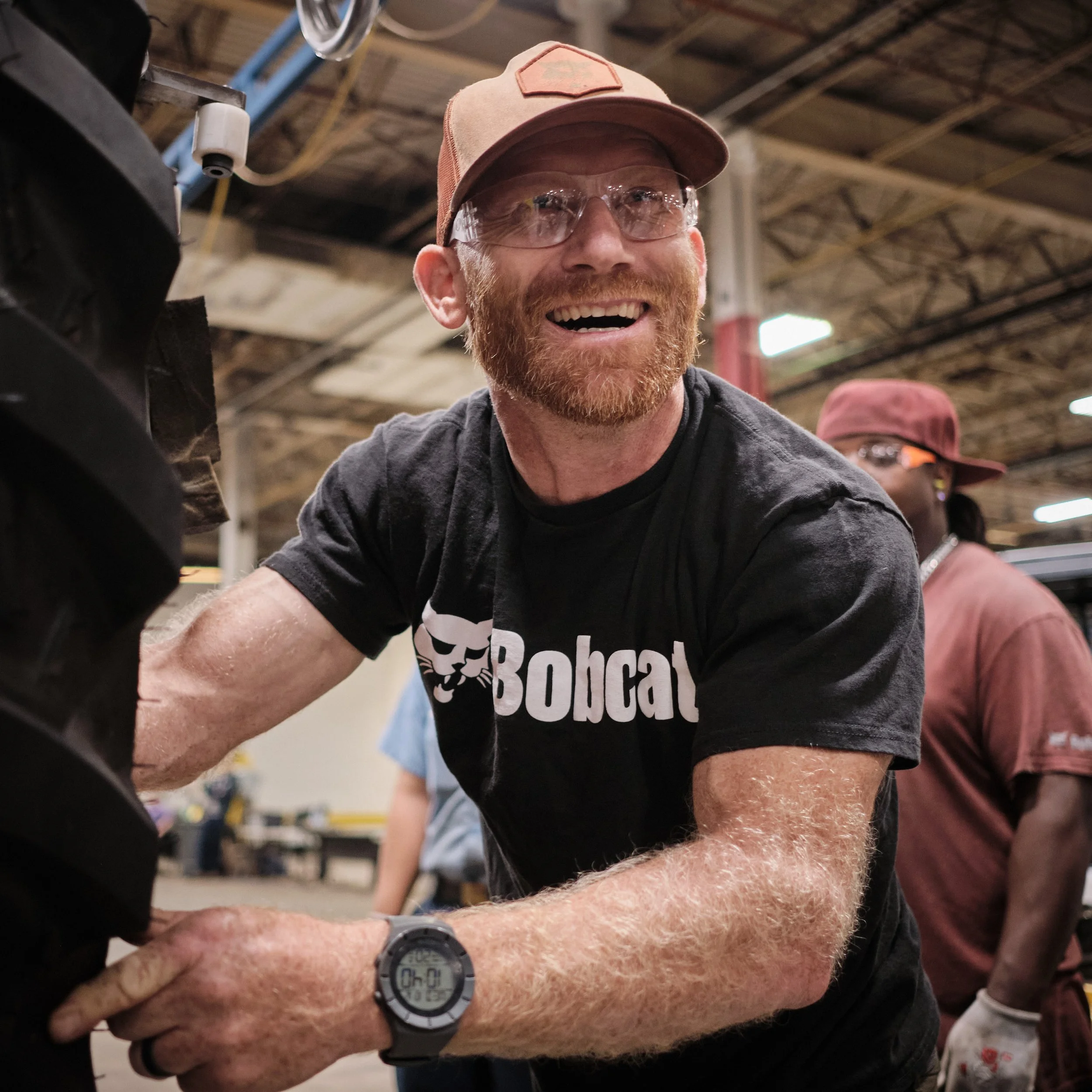 Doosan Bobcat brought our team in to capture content of brand ambassador and legendary BMX rider, Ryan Nyquist.

Ryan helped assemble a compact tractor and even tried his hand at welding / grinding, before putting on a display of his mastery on two w