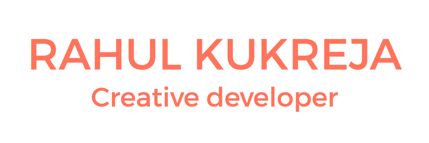 Rahul Kukreja Creative Developer