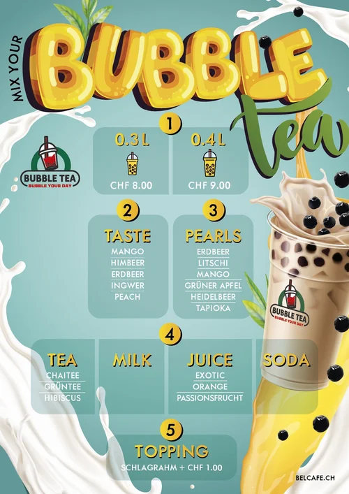 Bubble Tea — Belcafe Pizza & Bar
