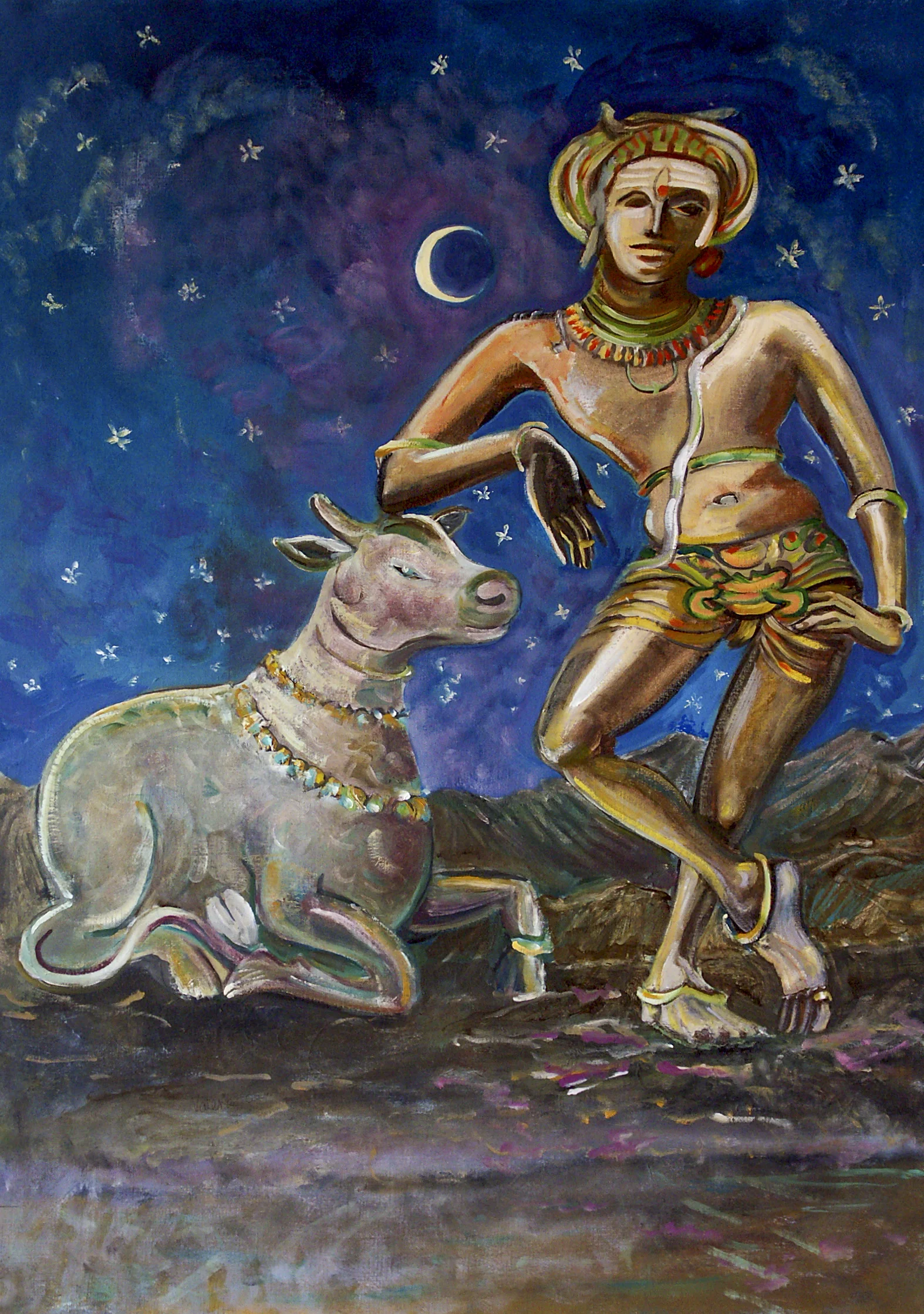 Shiva and his bull, Nandi